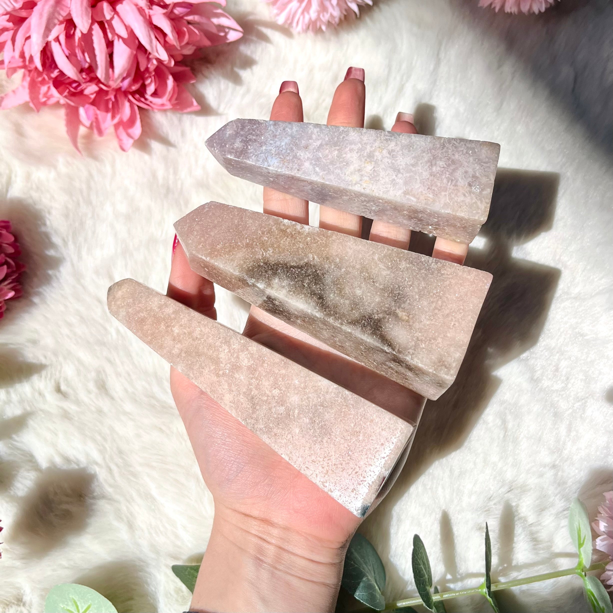 Pinker Amethyst Obelisk 307-310