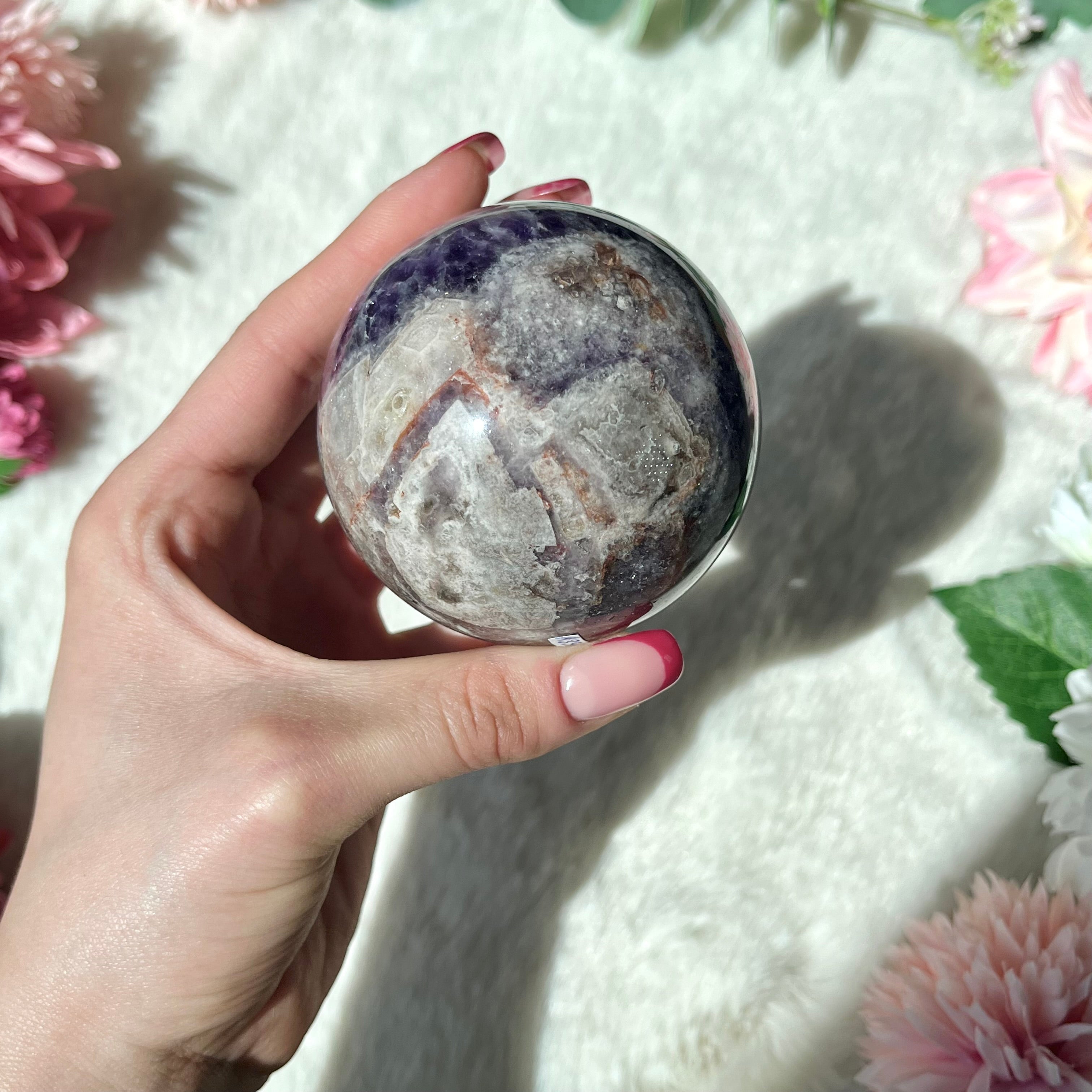 Chevron Amethyst Kugel 331