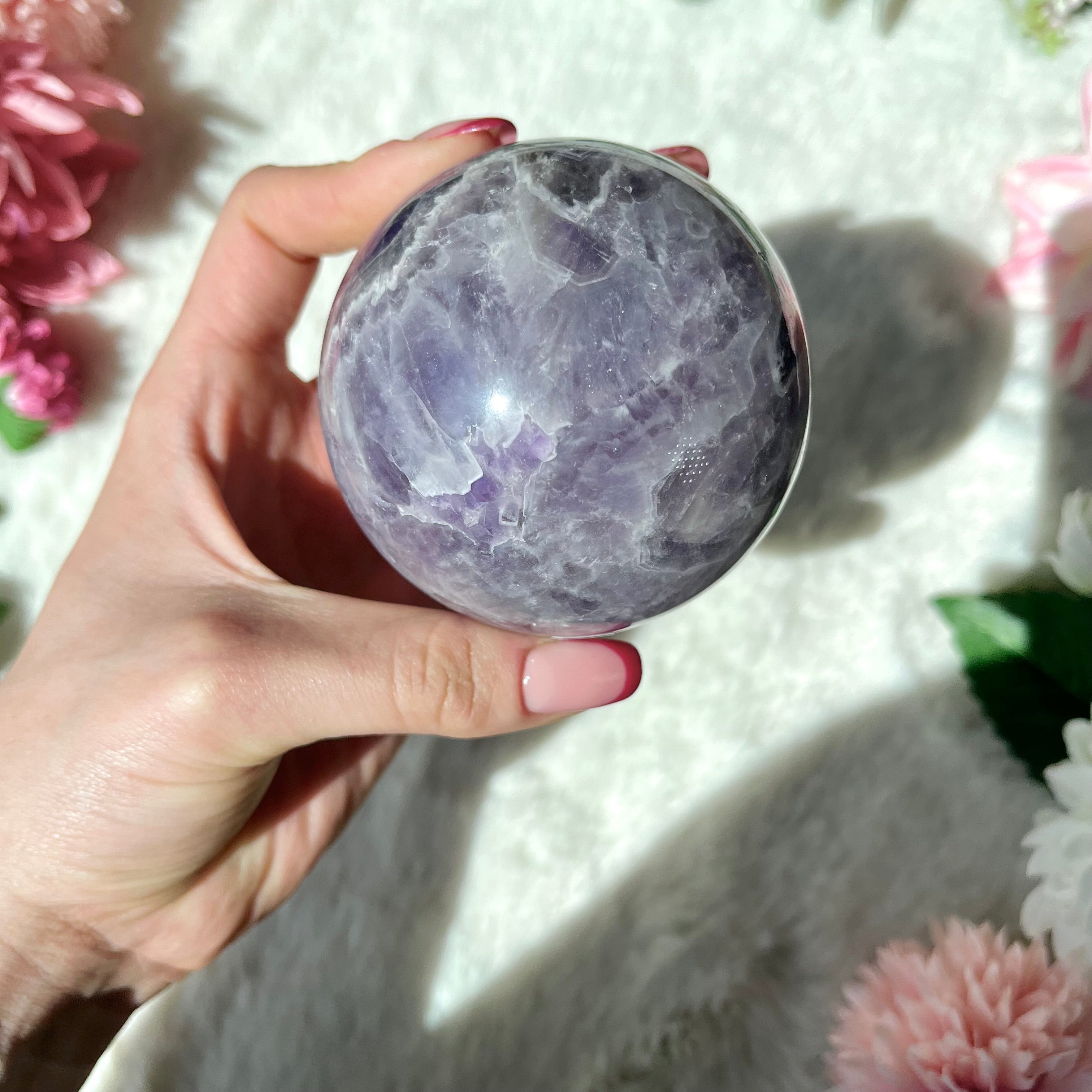 Chevron Amethyst Kugel 330
