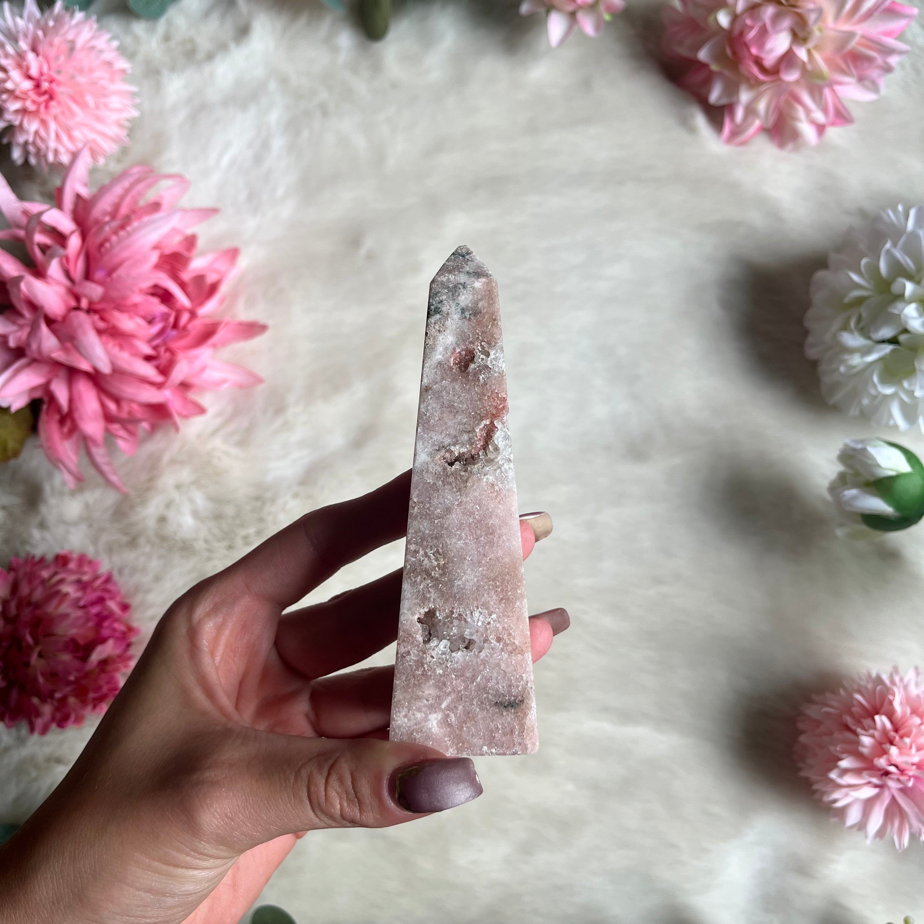 Pinker Amethyst Obelisk 13-18