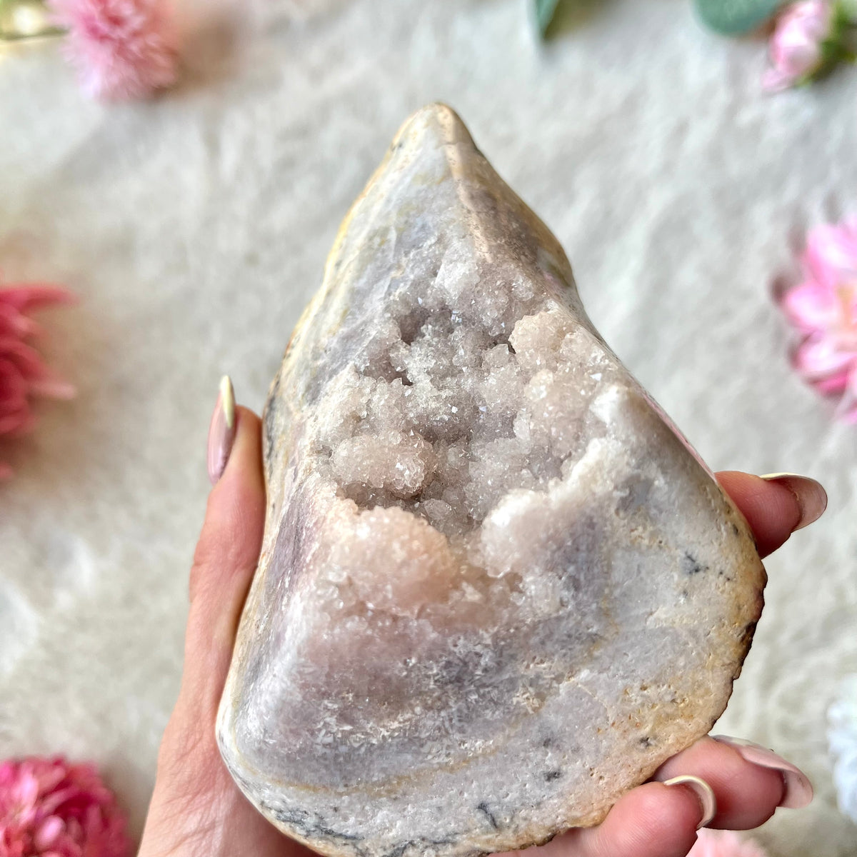Pinker Amethyst Freiform 470