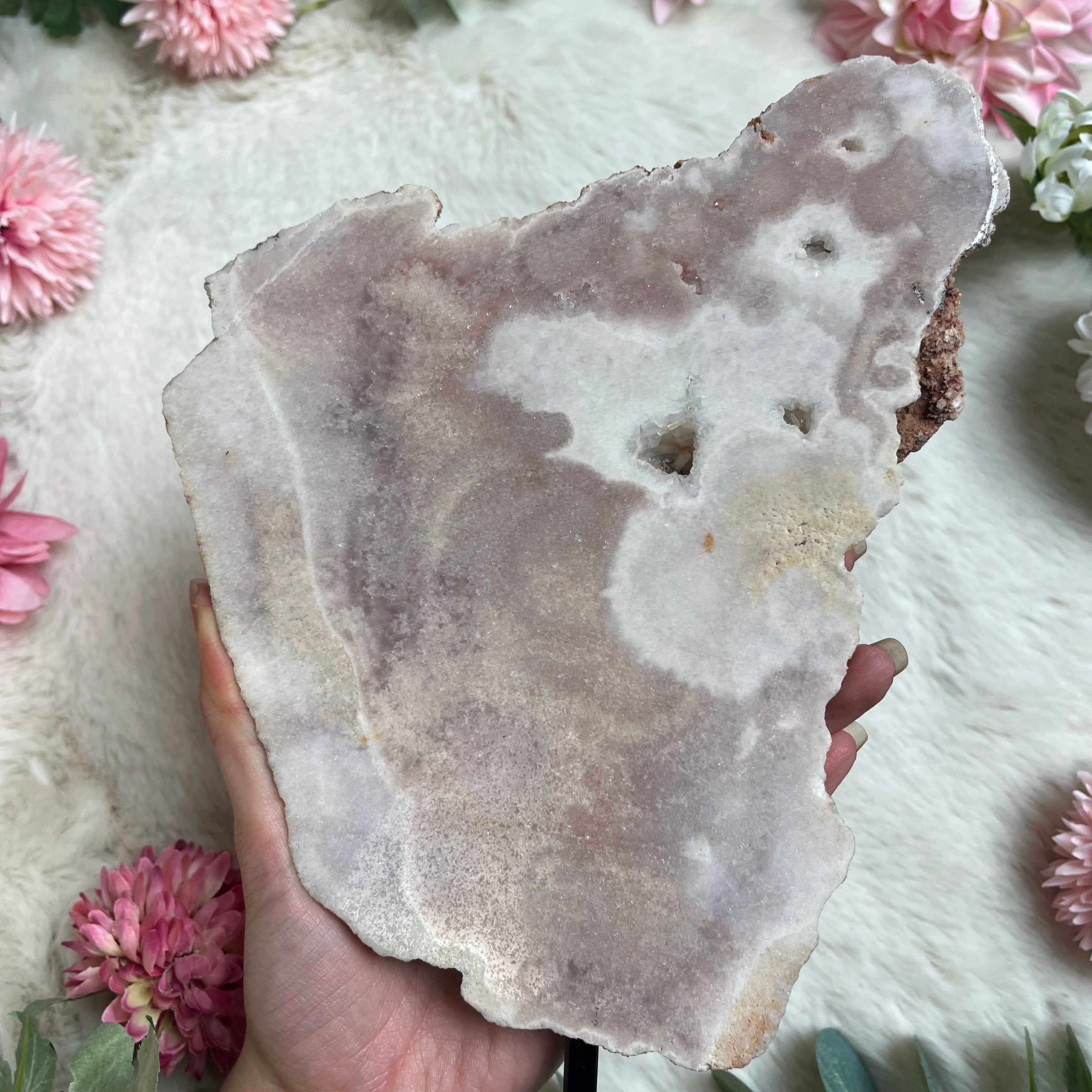 Pinker Amethyst auf Ständer 113