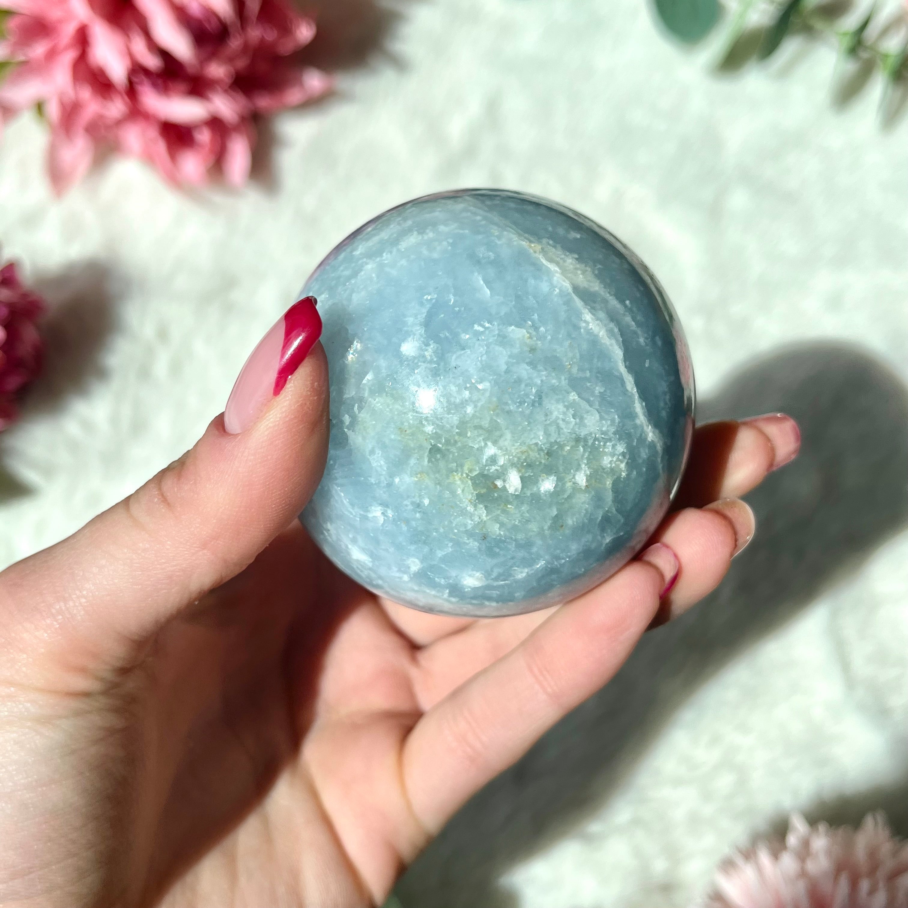 Blaue Calcit Kugel 336