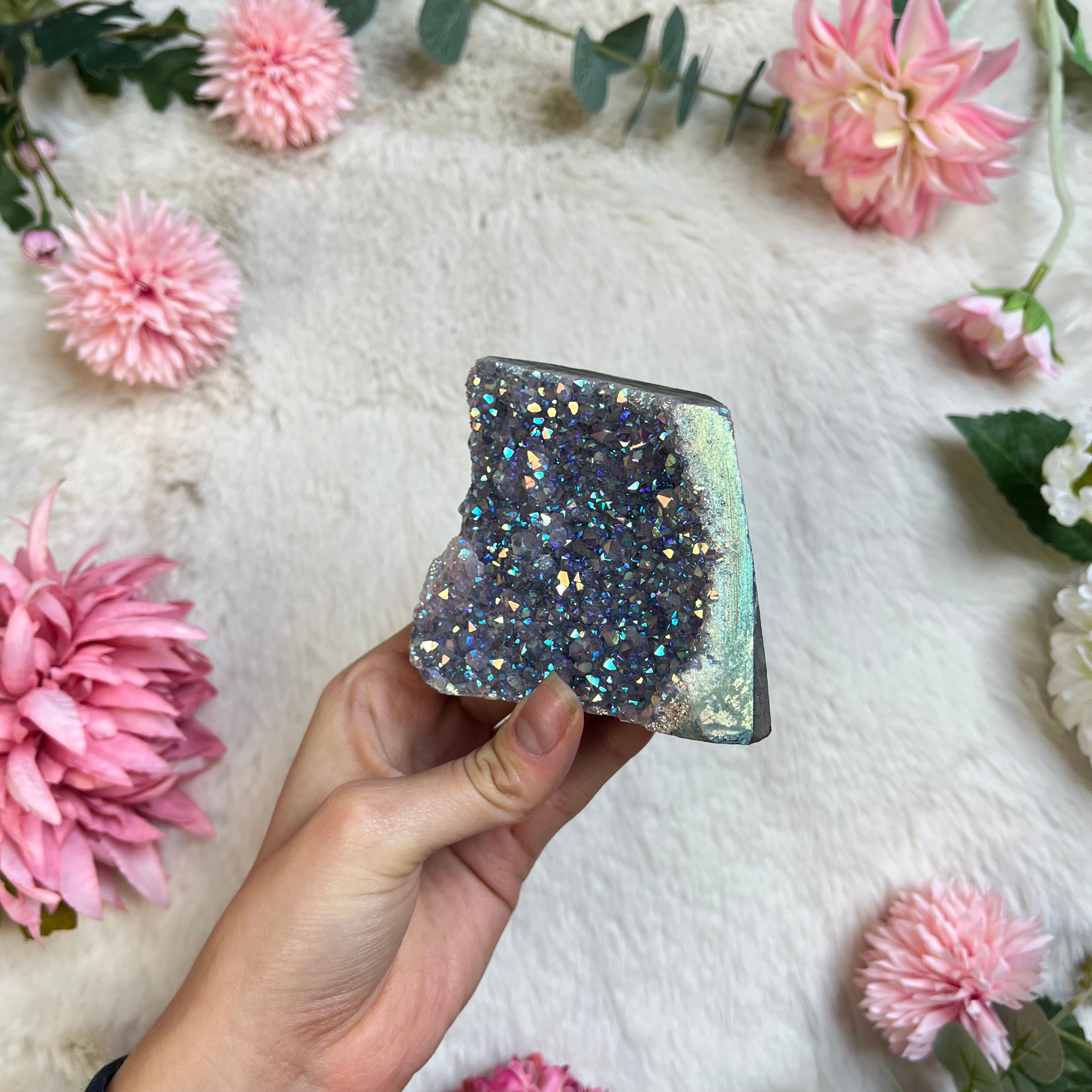 Angel Aura Amethyst druse 128