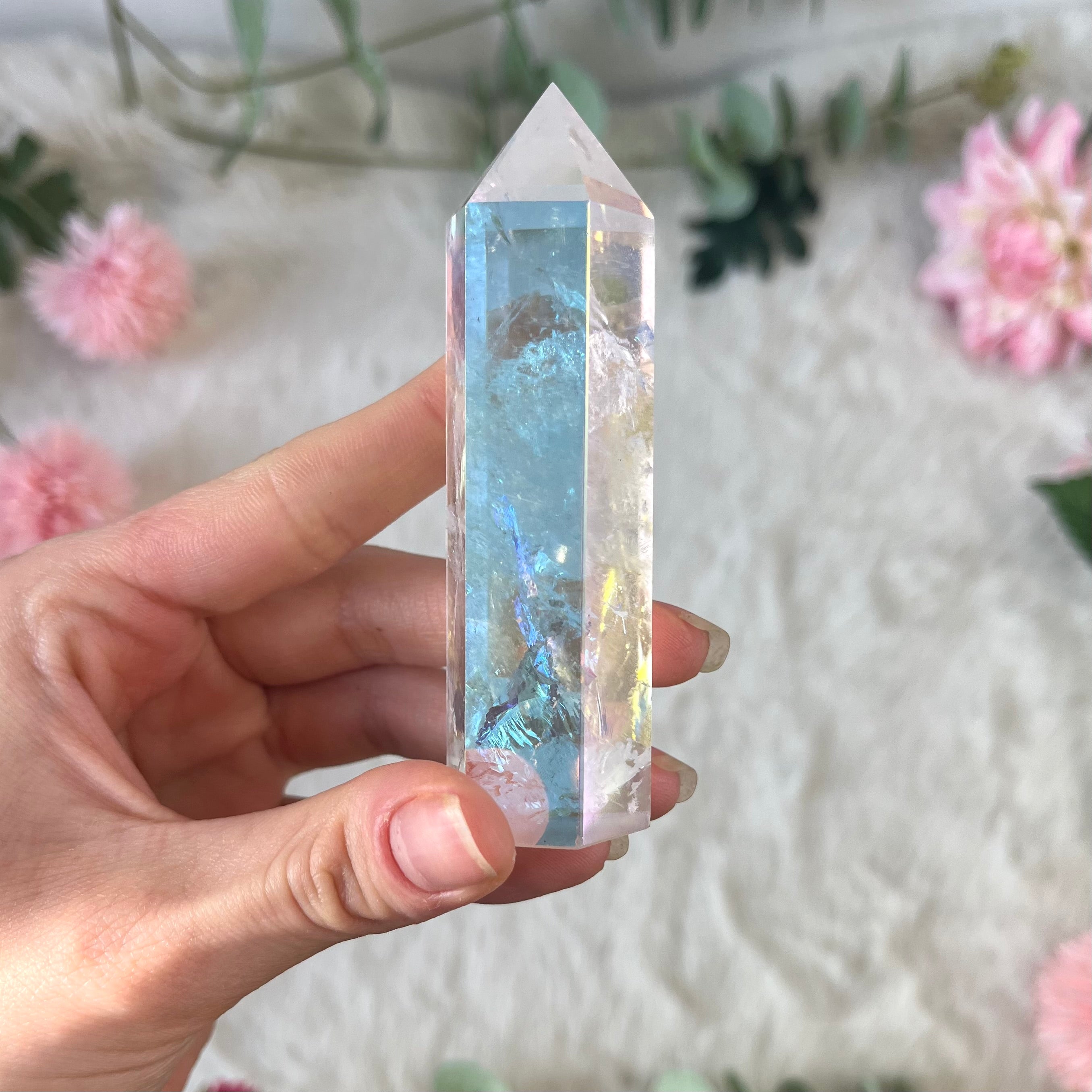 Angel Aura Quarz Turm groß