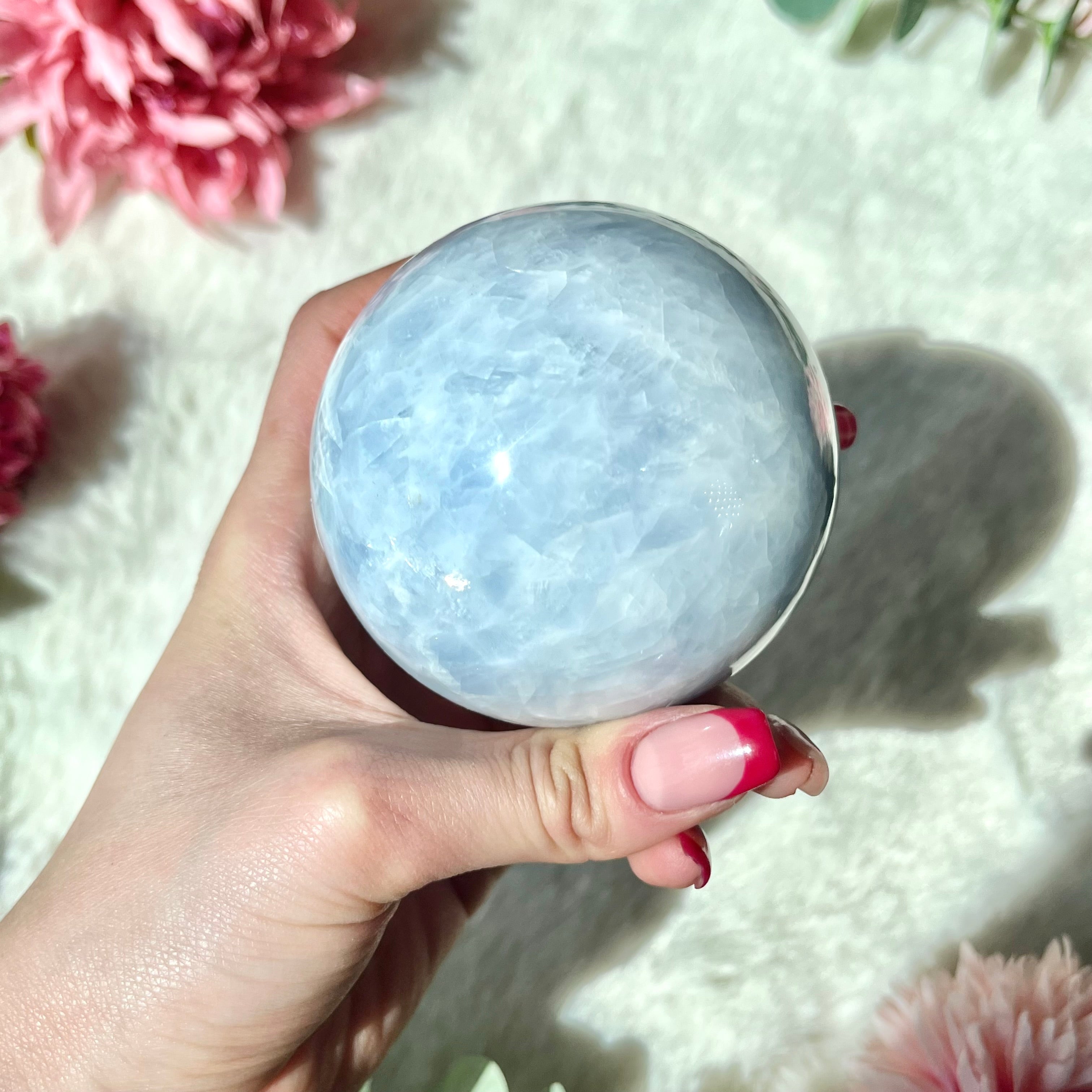 Blaue Calcit Kugel 335