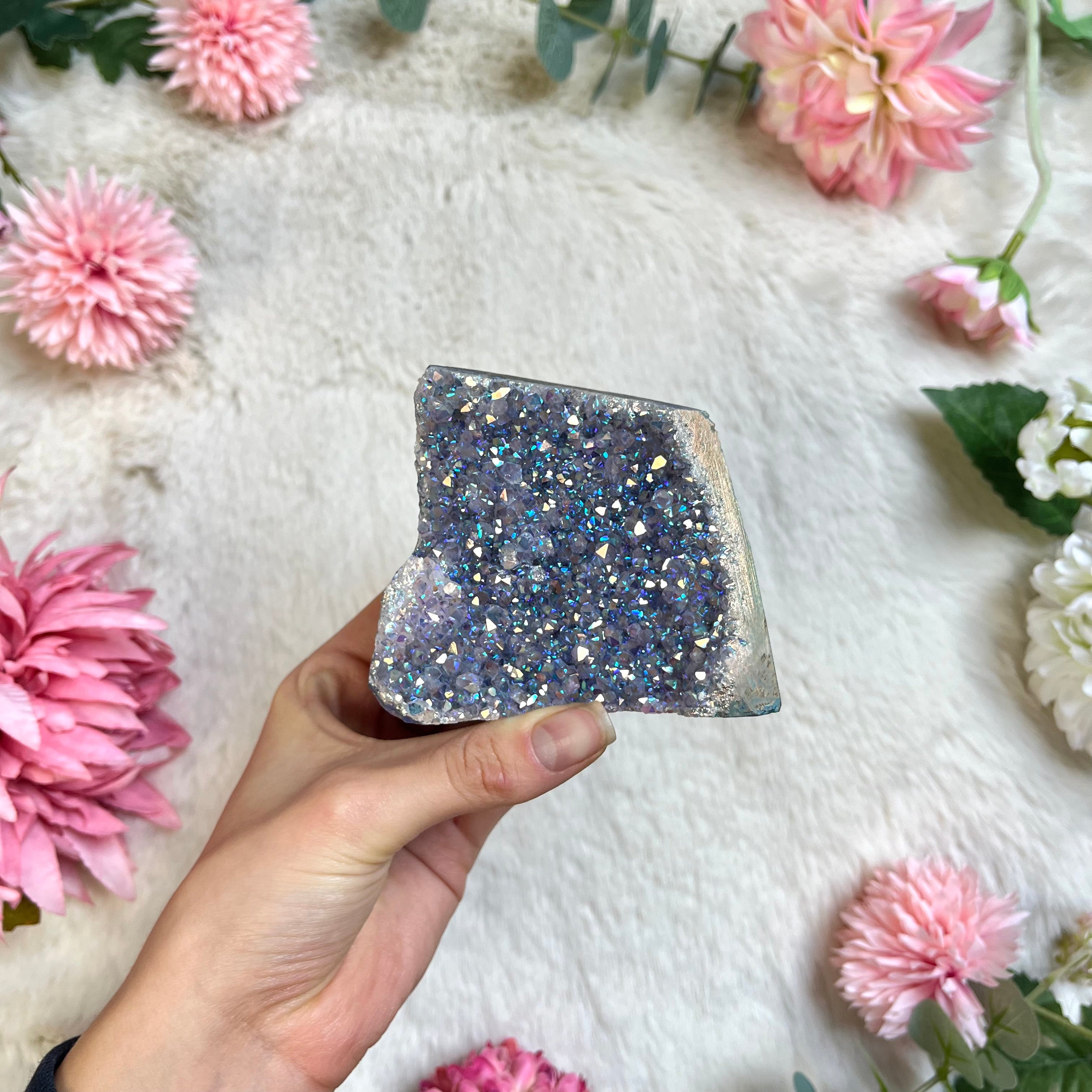 Angel Aura Amethyst druse 128