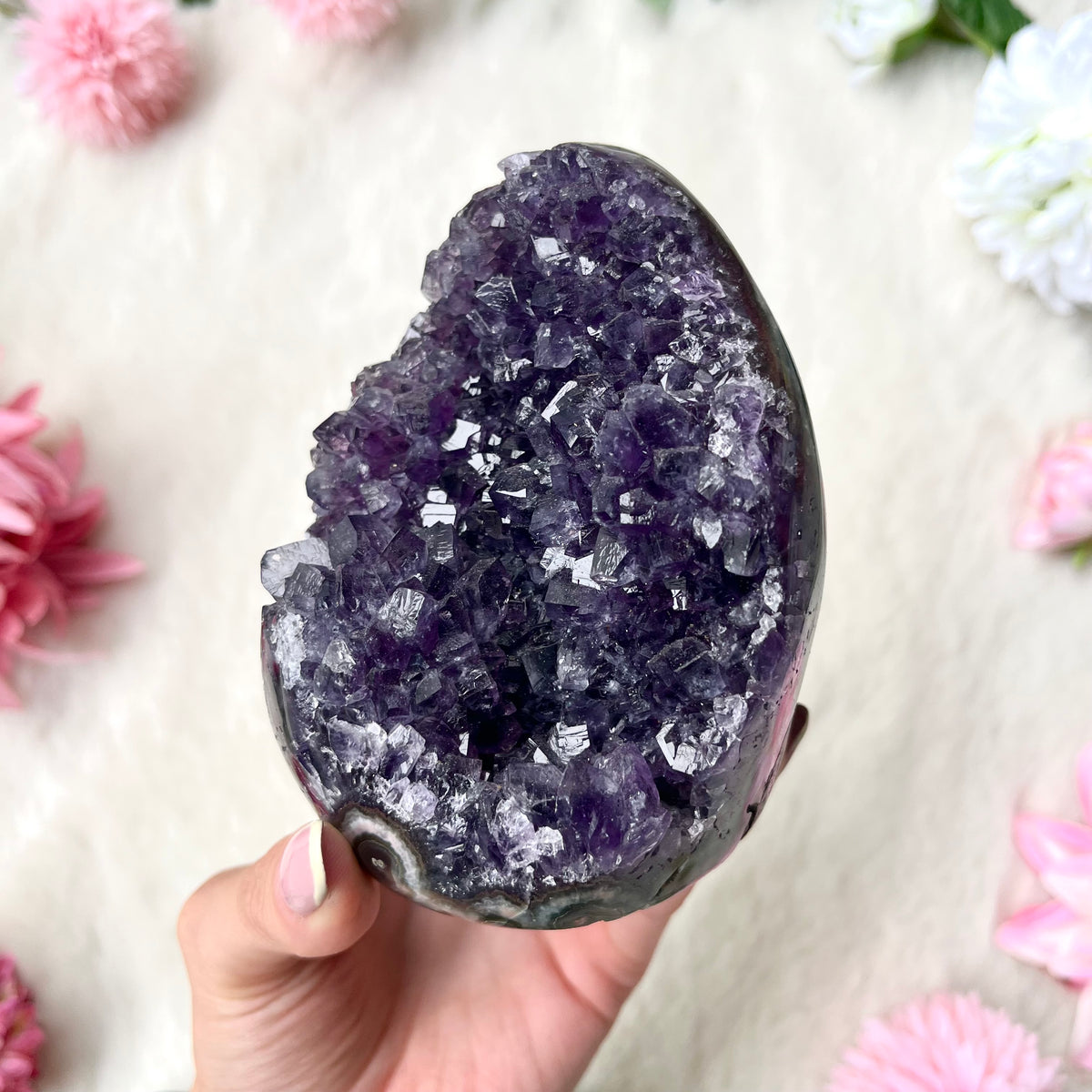 Amethyst Freiform Dunkel 496