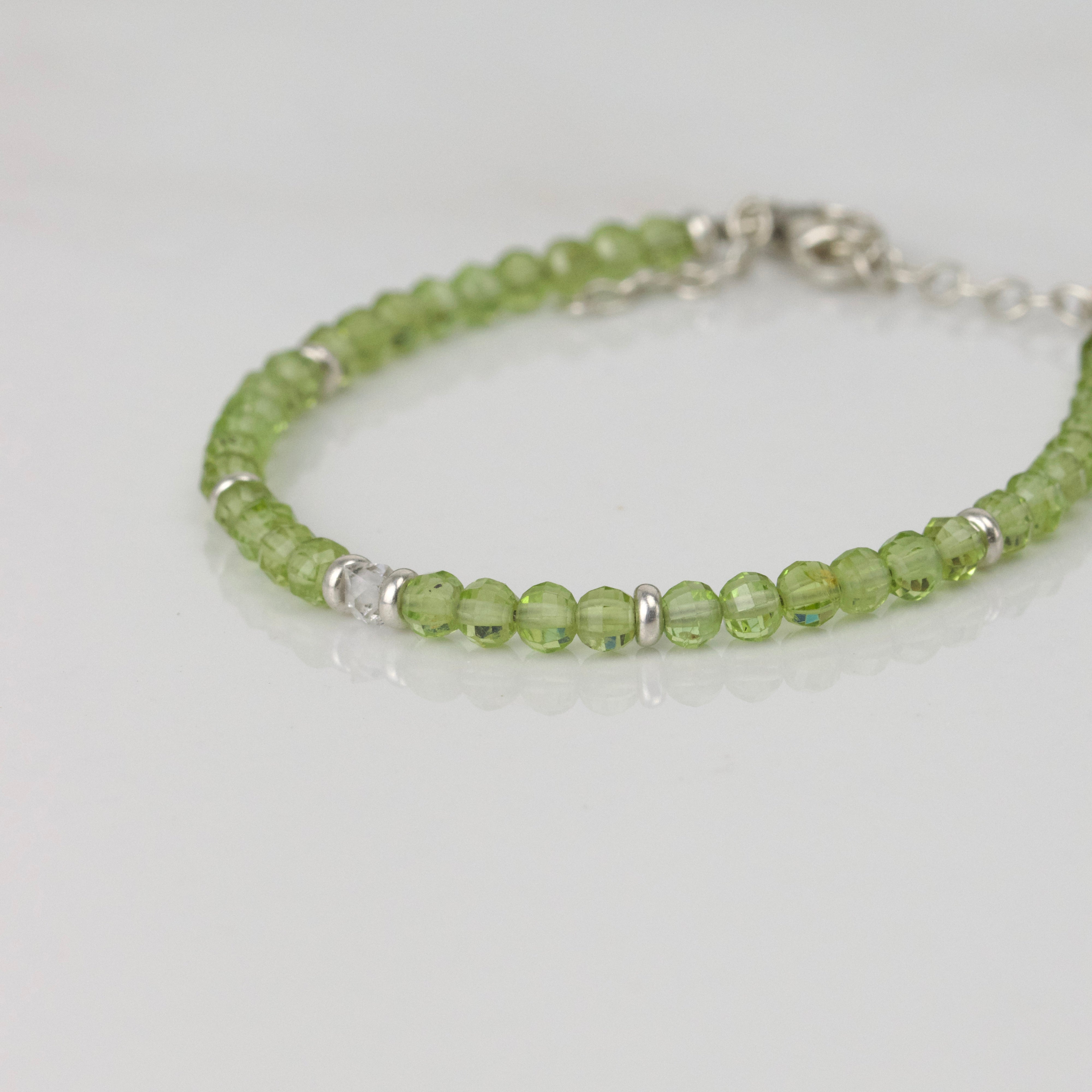 Peridot Armband facettiert