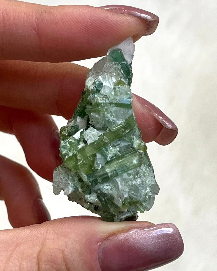 Grüner Turmalin mit Quarz Natur 138