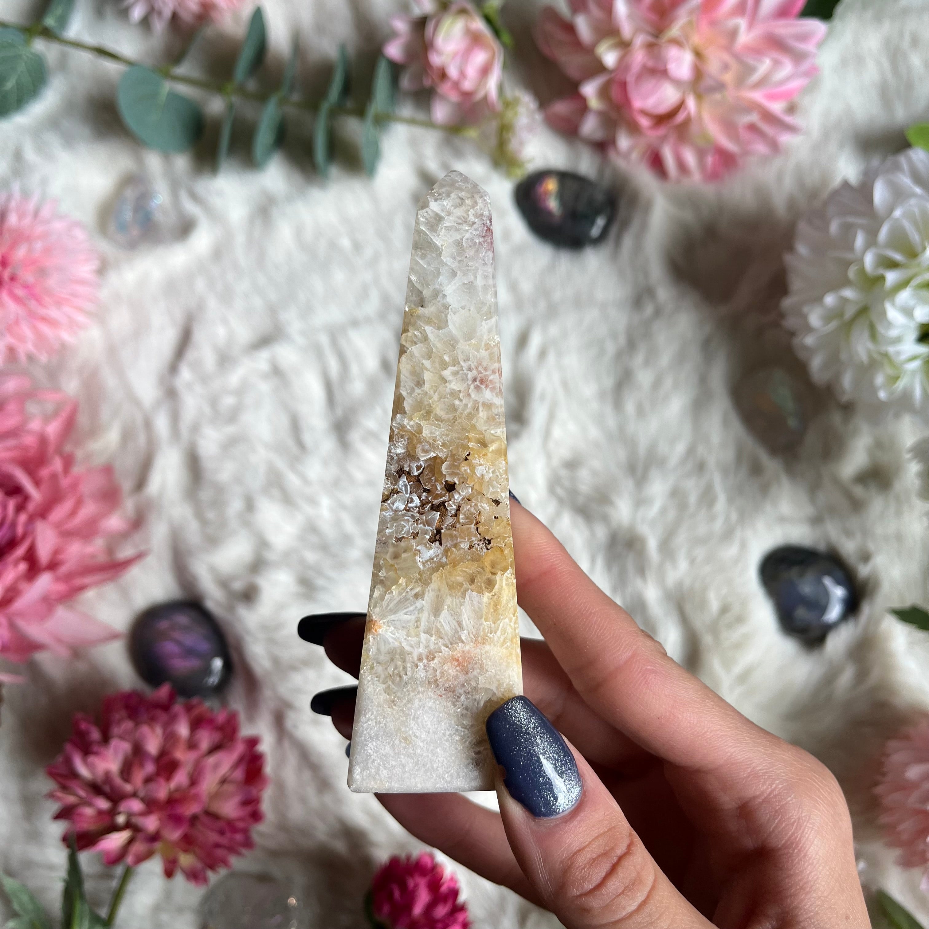Pinker Amethyst Obelisk 13-18