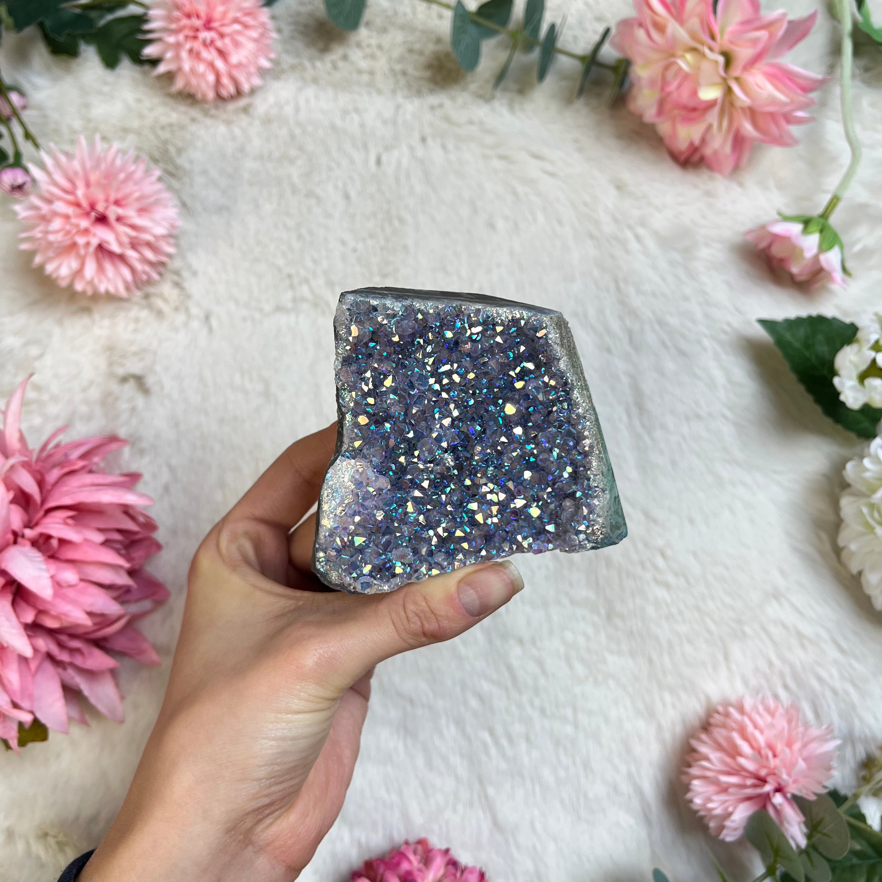 Angel Aura Amethyst druse 128