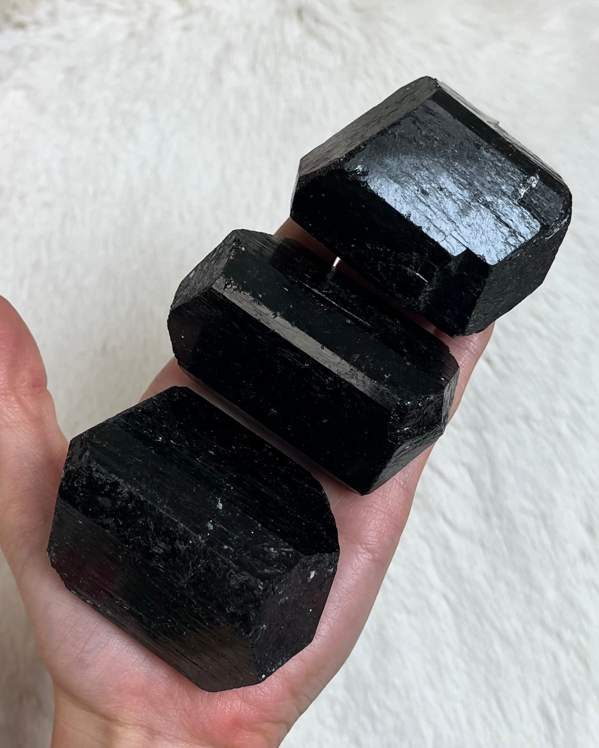 Schwarzer Turmalin Doppelender Natur
