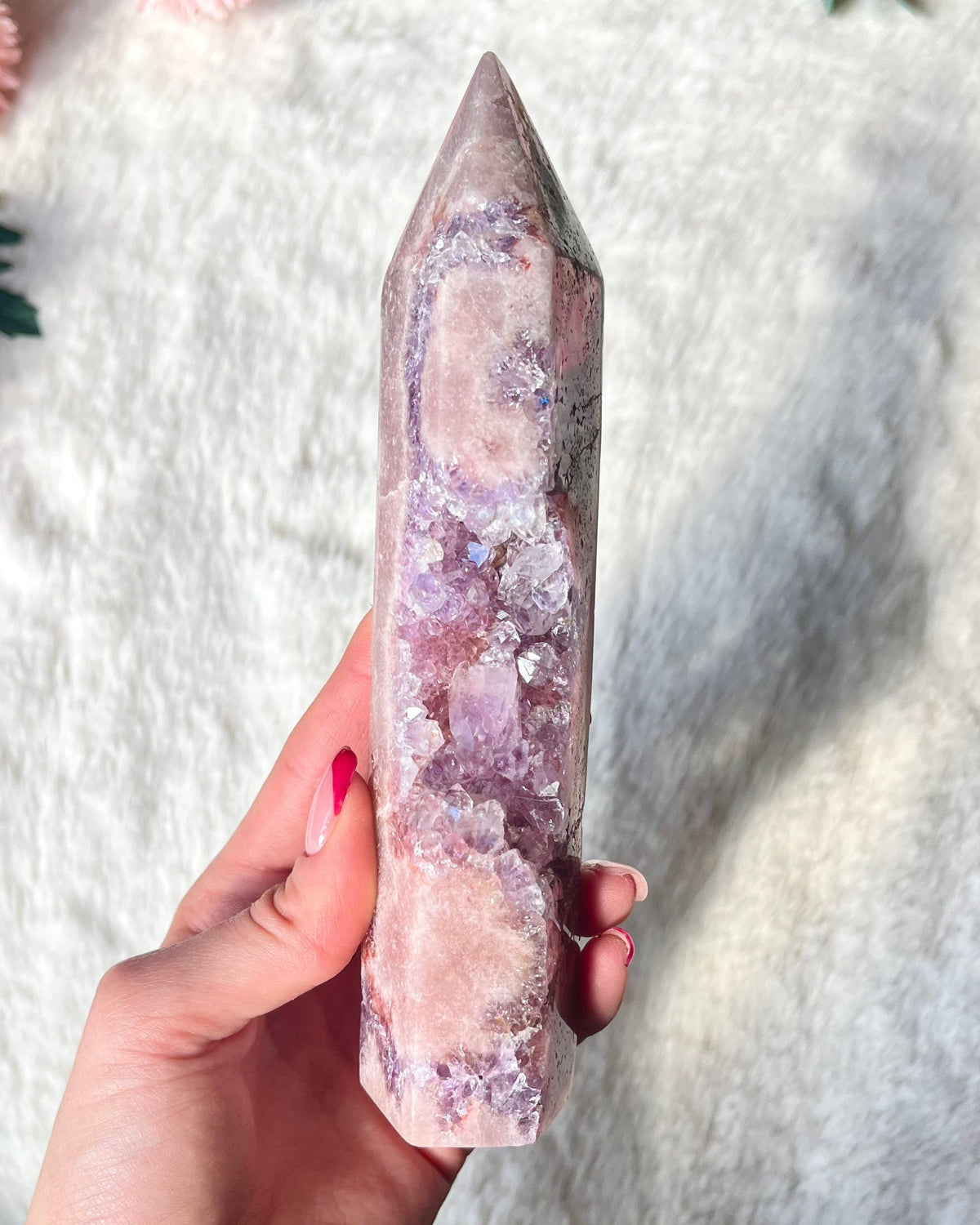 Pinker Amethyst Turm 314