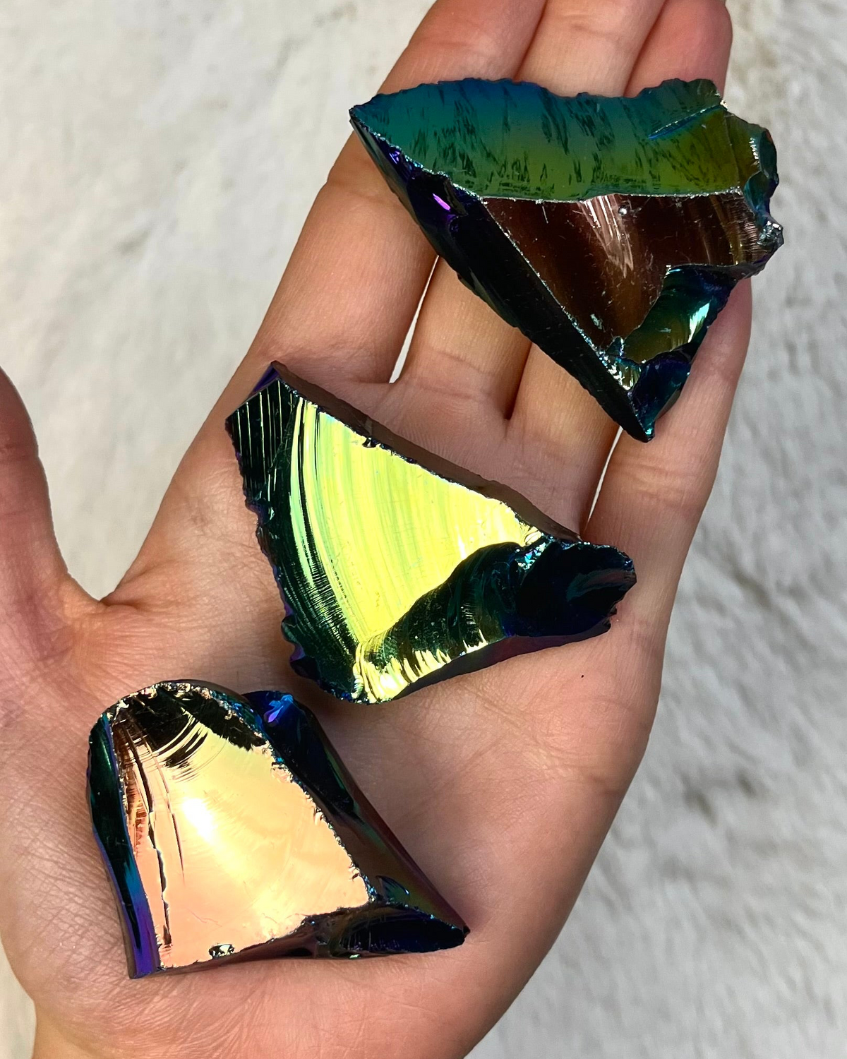 Aura Obsidian Rohstücke