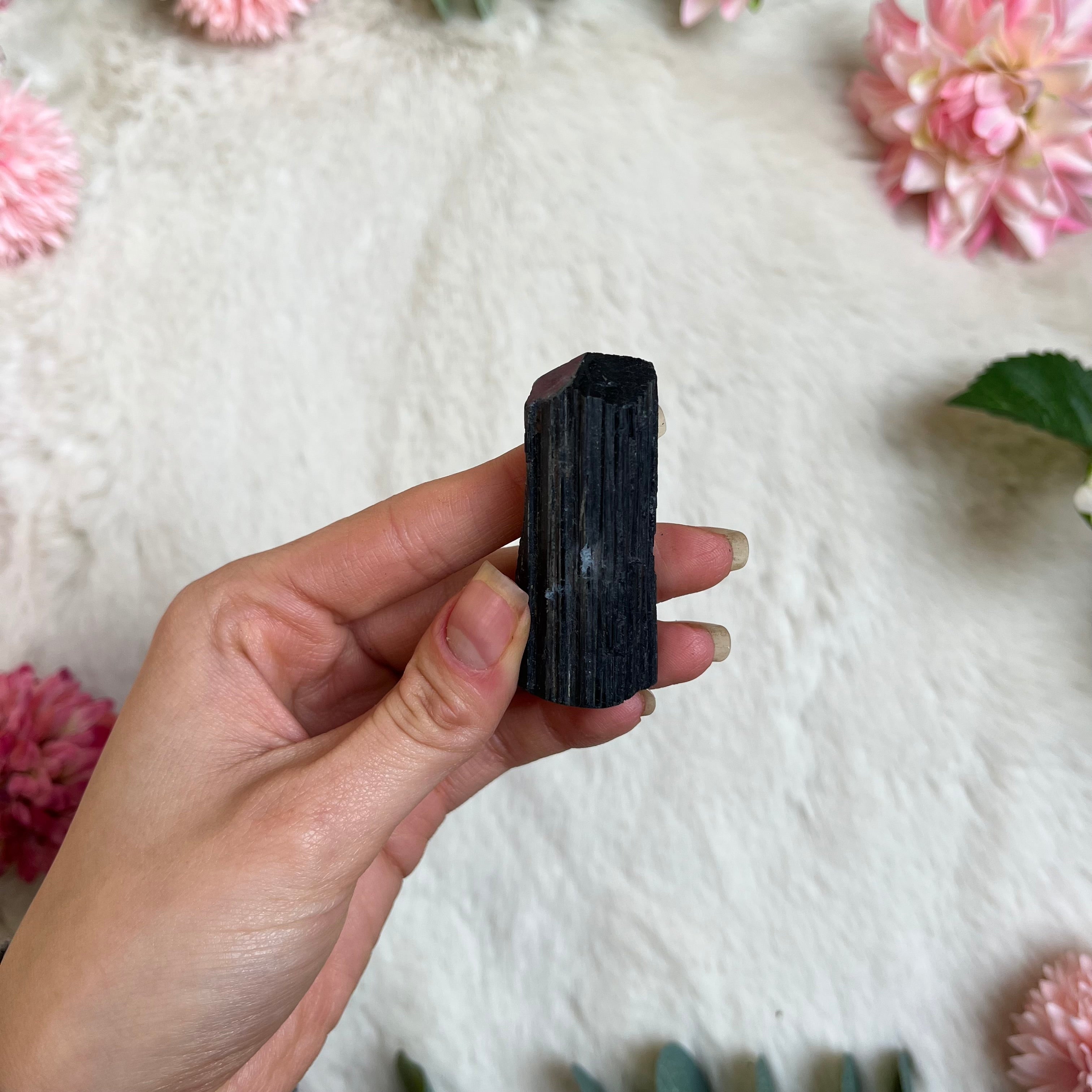 Schwarzer Turmalin Natur Turm 193-197