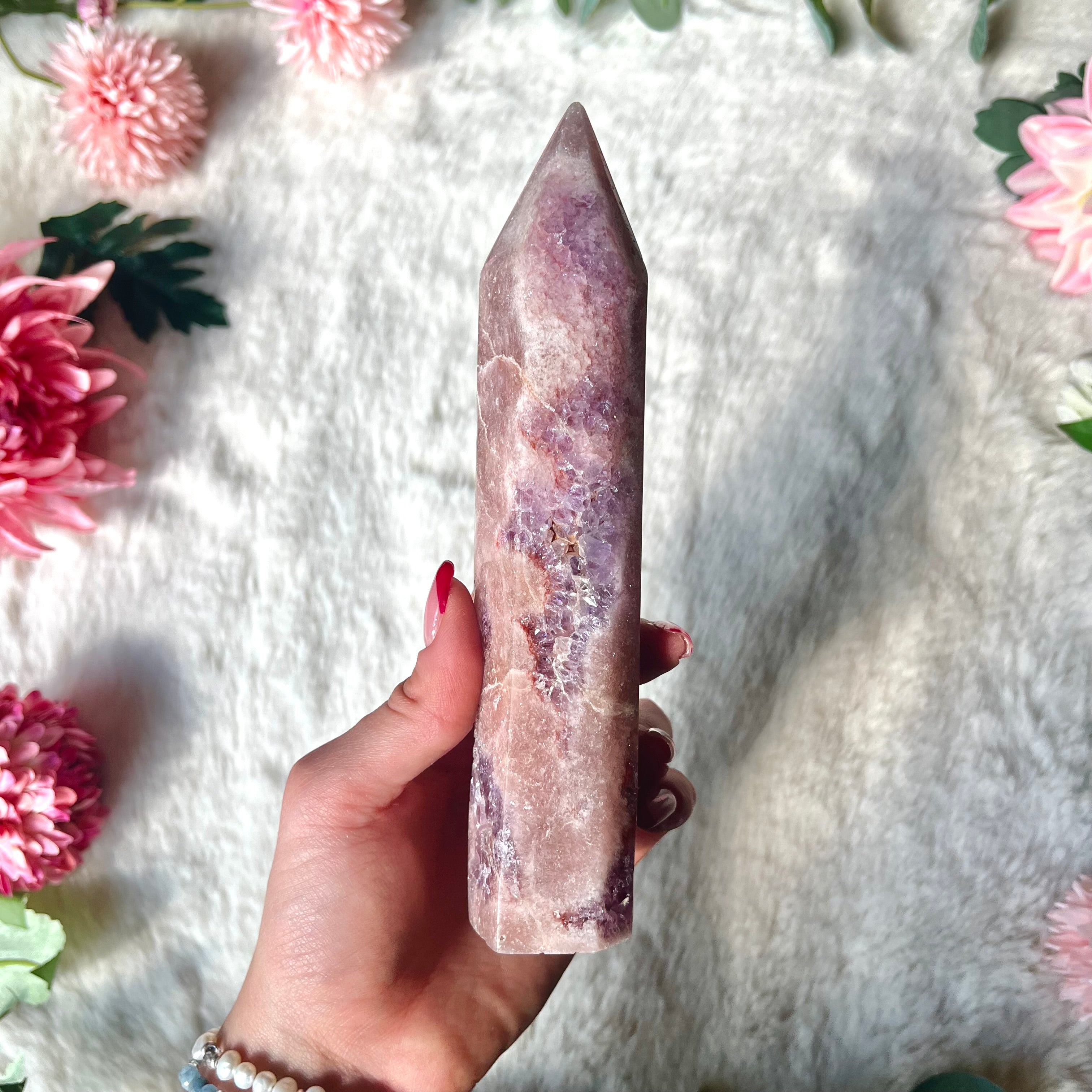 Pinker Amethyst Turm 314