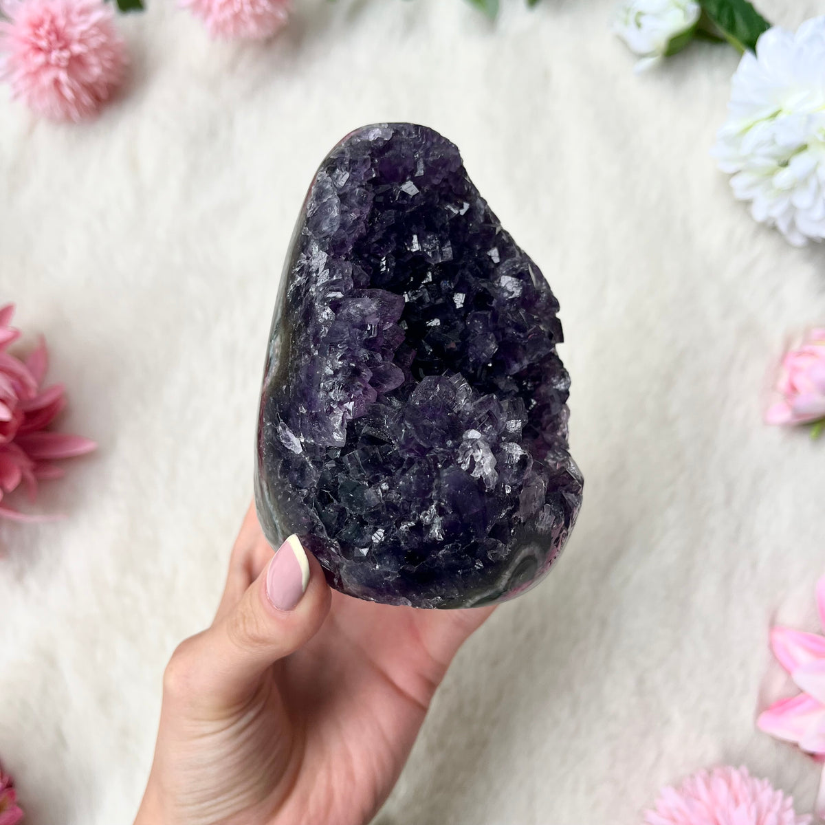 Amethyst Freiform Dunkel 496