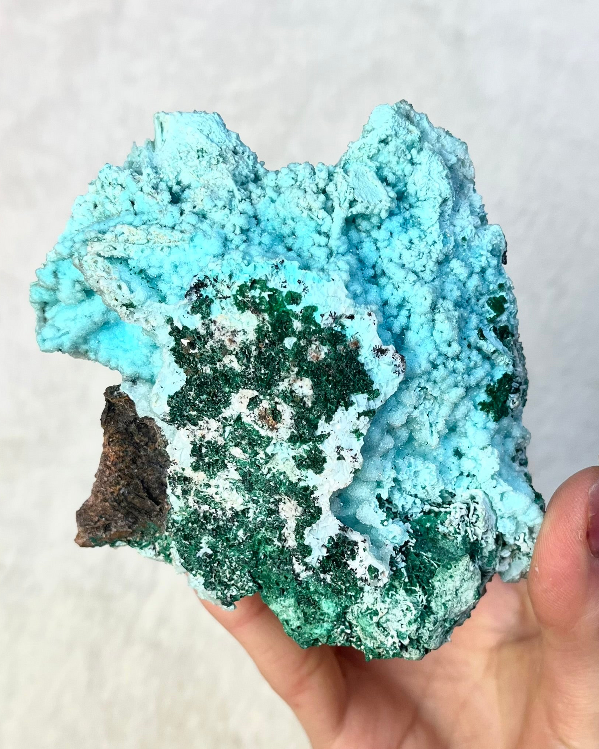 Chrysokoll Naturform groẞ 145