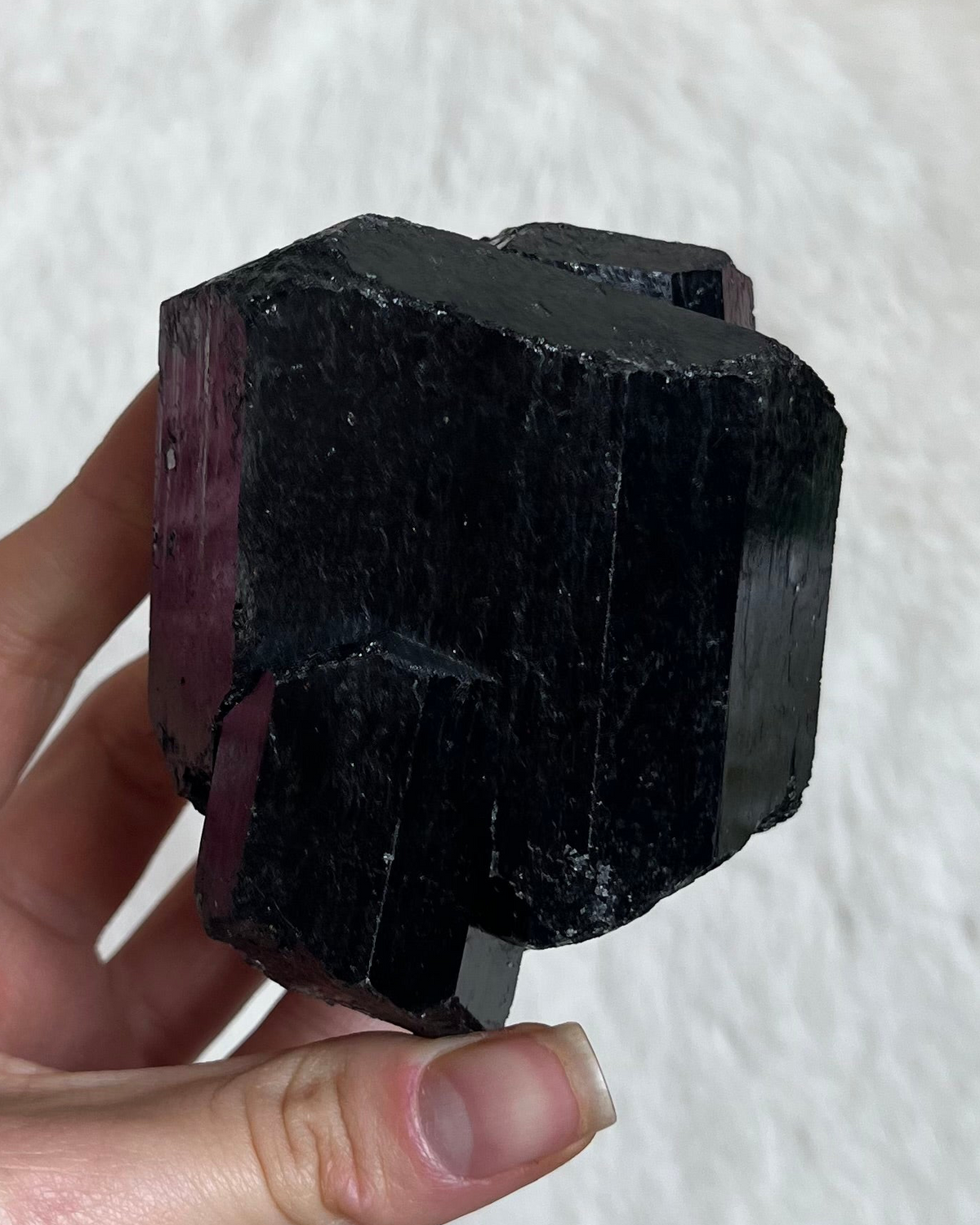 Schwarzer Turmalin Naturkristall 117