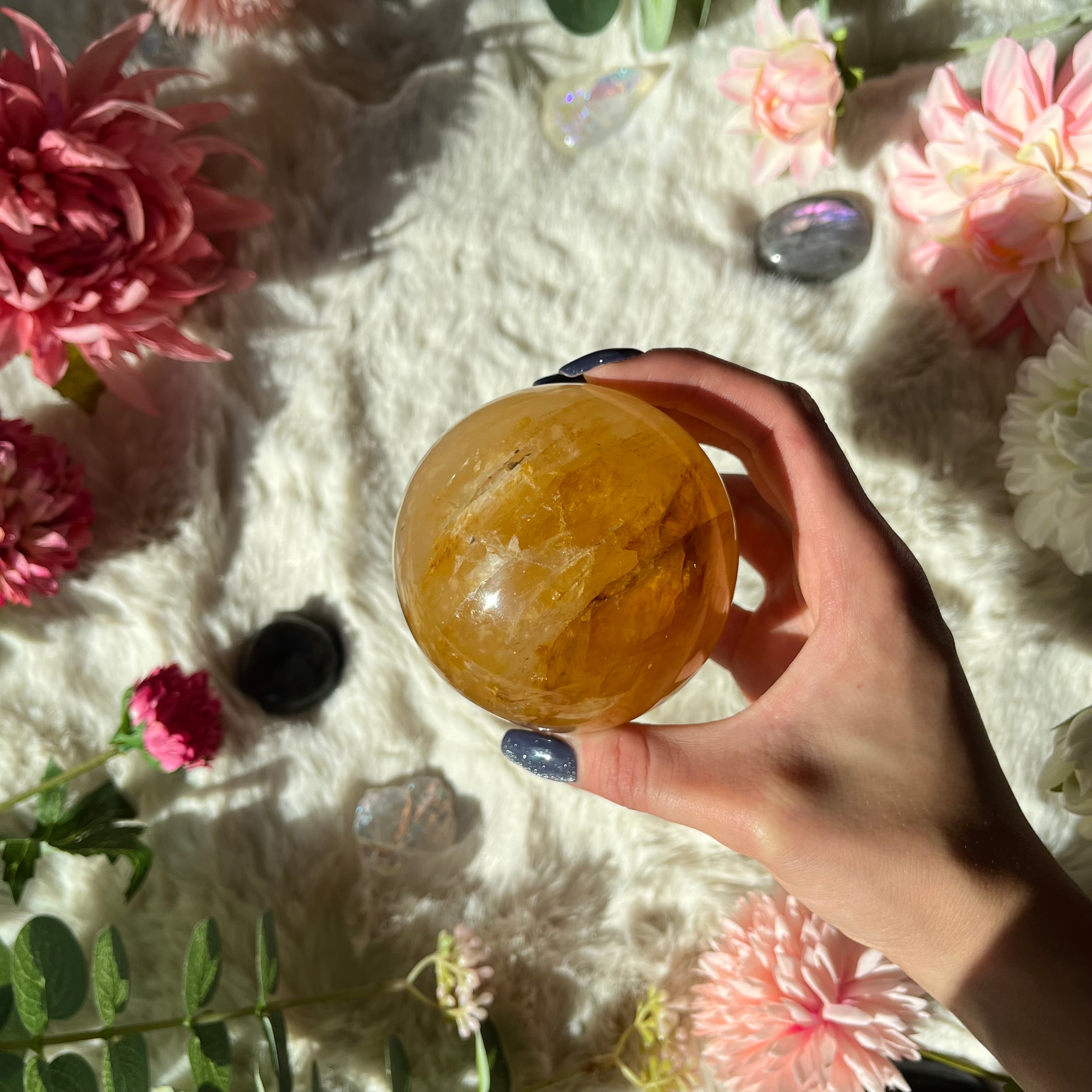 Golden Healer Quarz Kugel 21