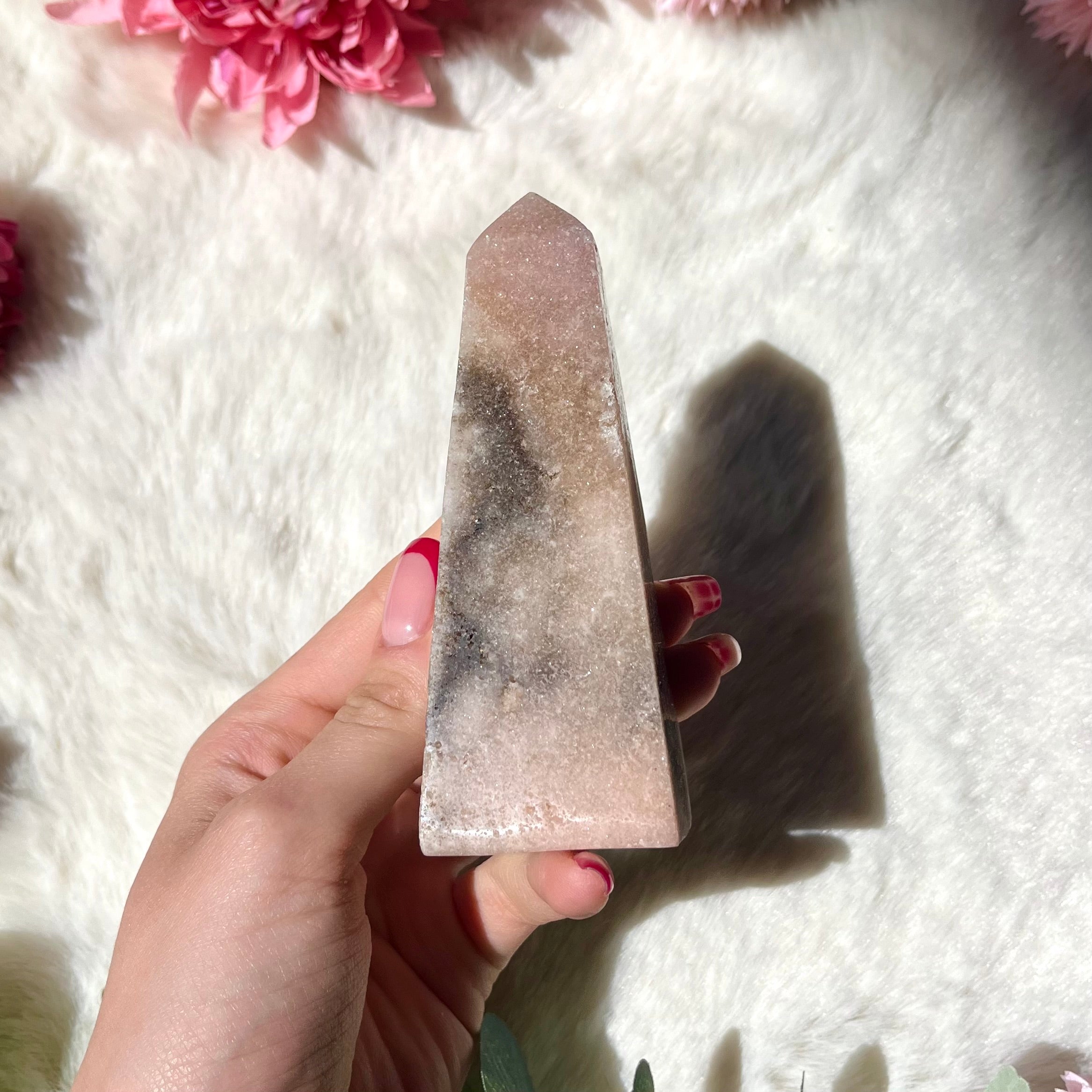 Pinker Amethyst Obelisk 307-310
