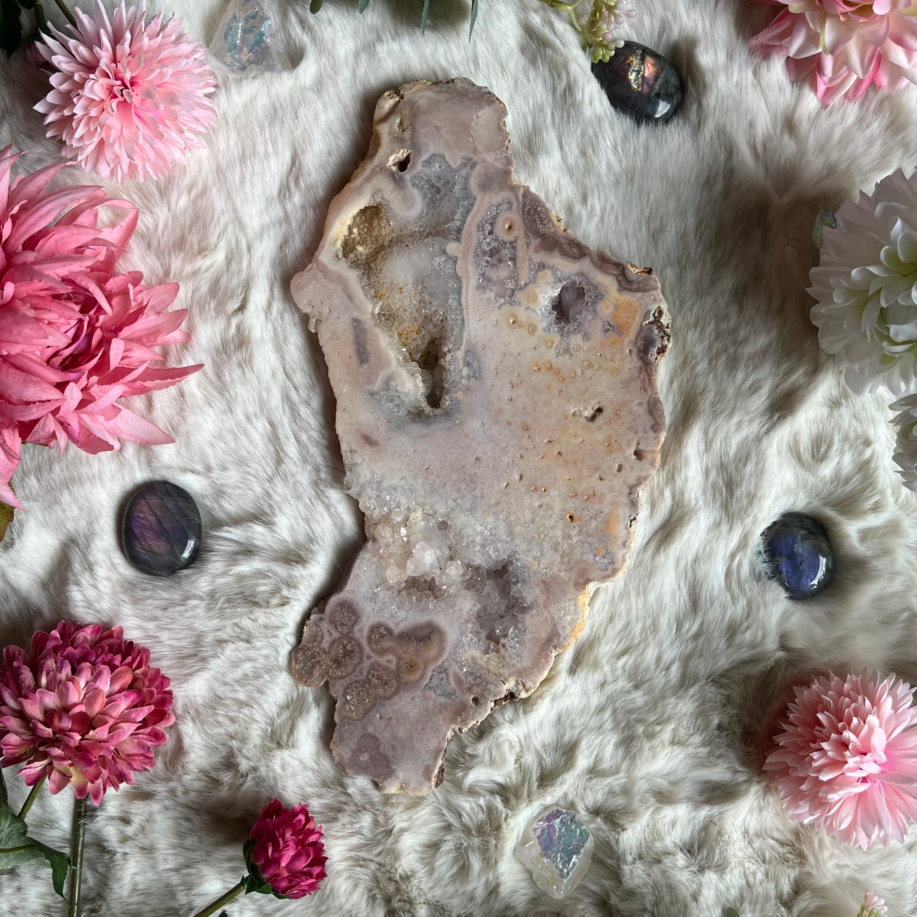 Pinker Amethyst Scheibe 5