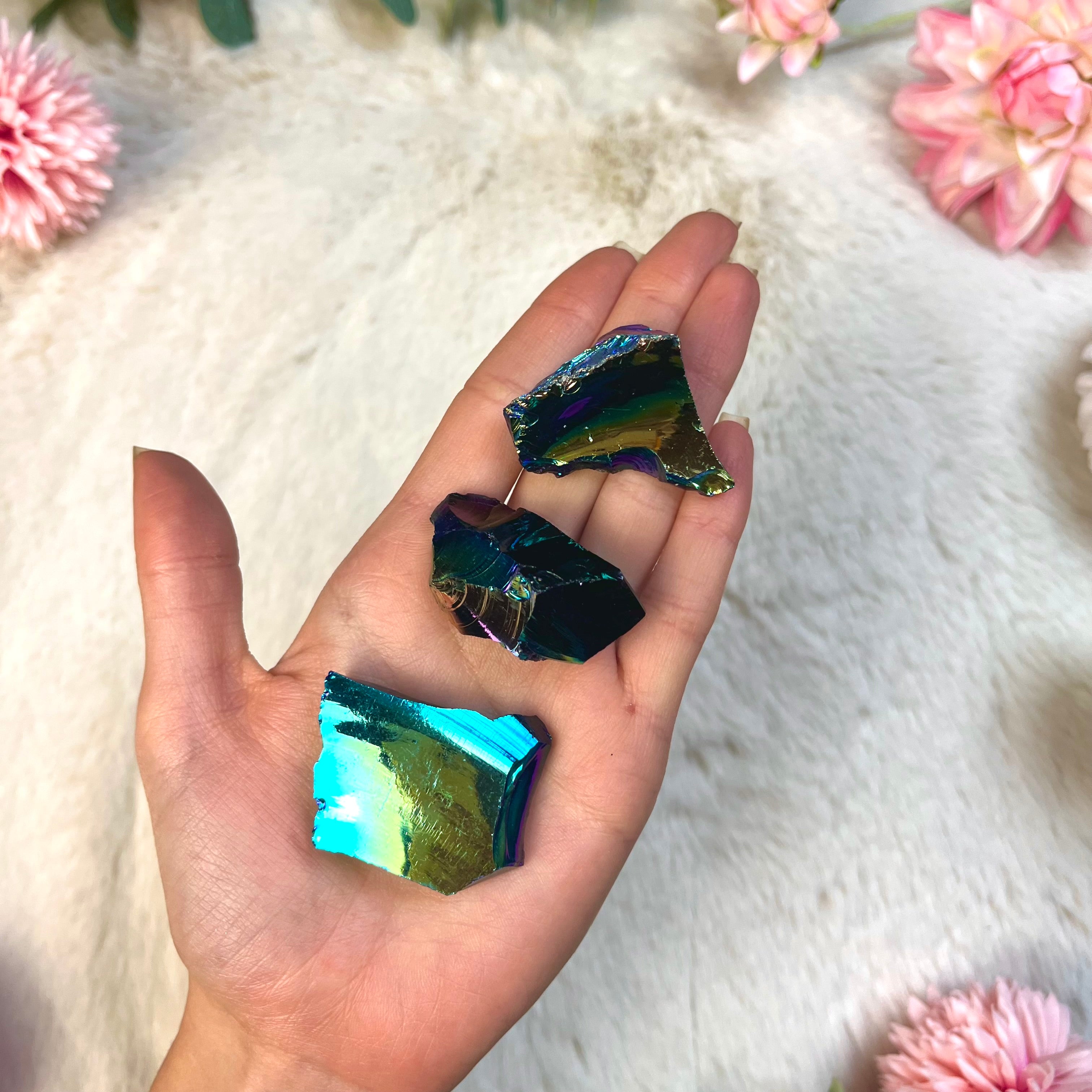 Aura Obsidian Rohstücke
