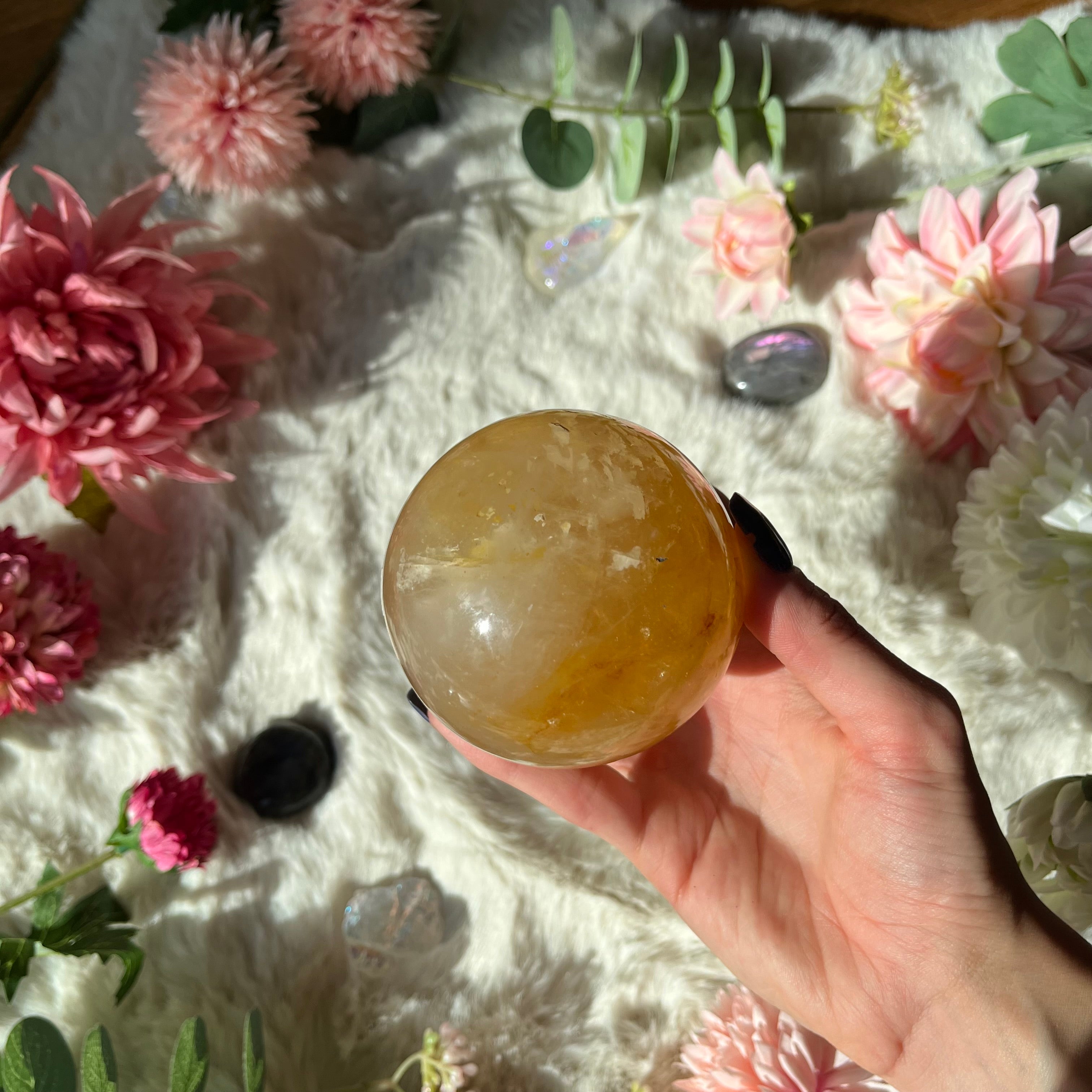 Golden Healer Quarz Kugel 21