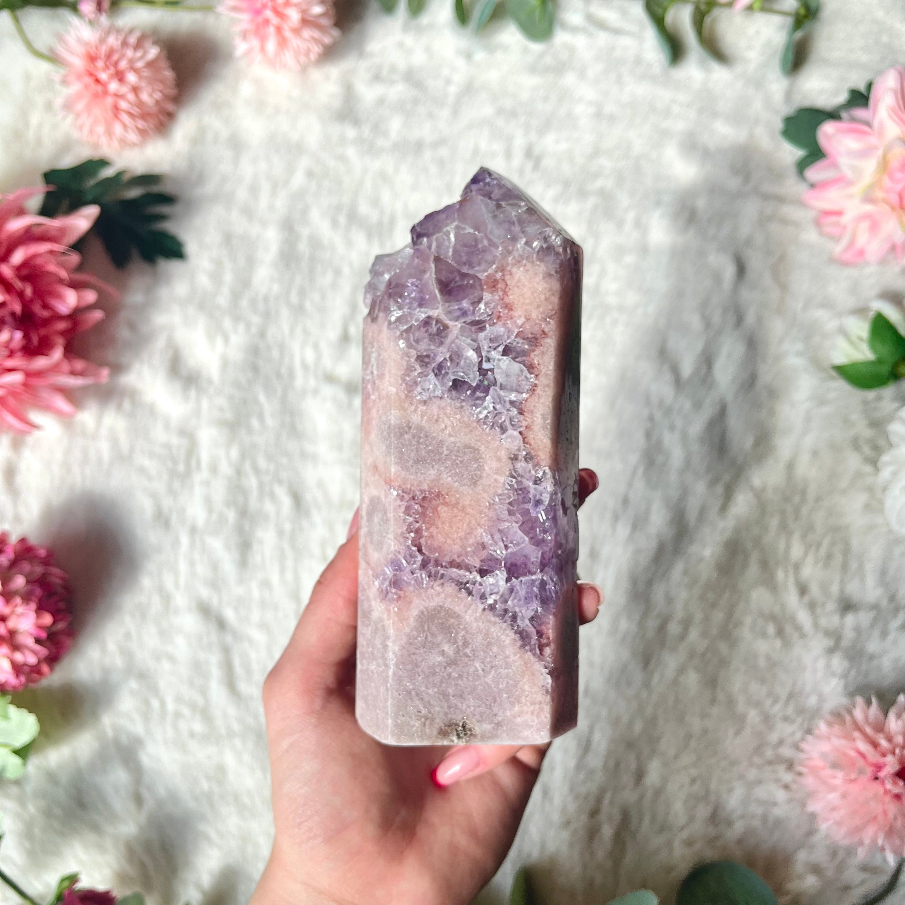 Pinker Amethyst Turm 323