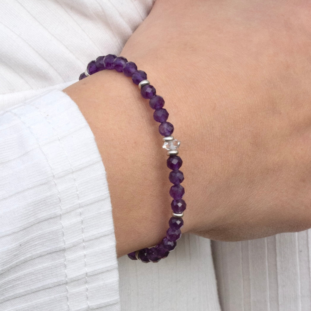 Amethyst Armband facettiert