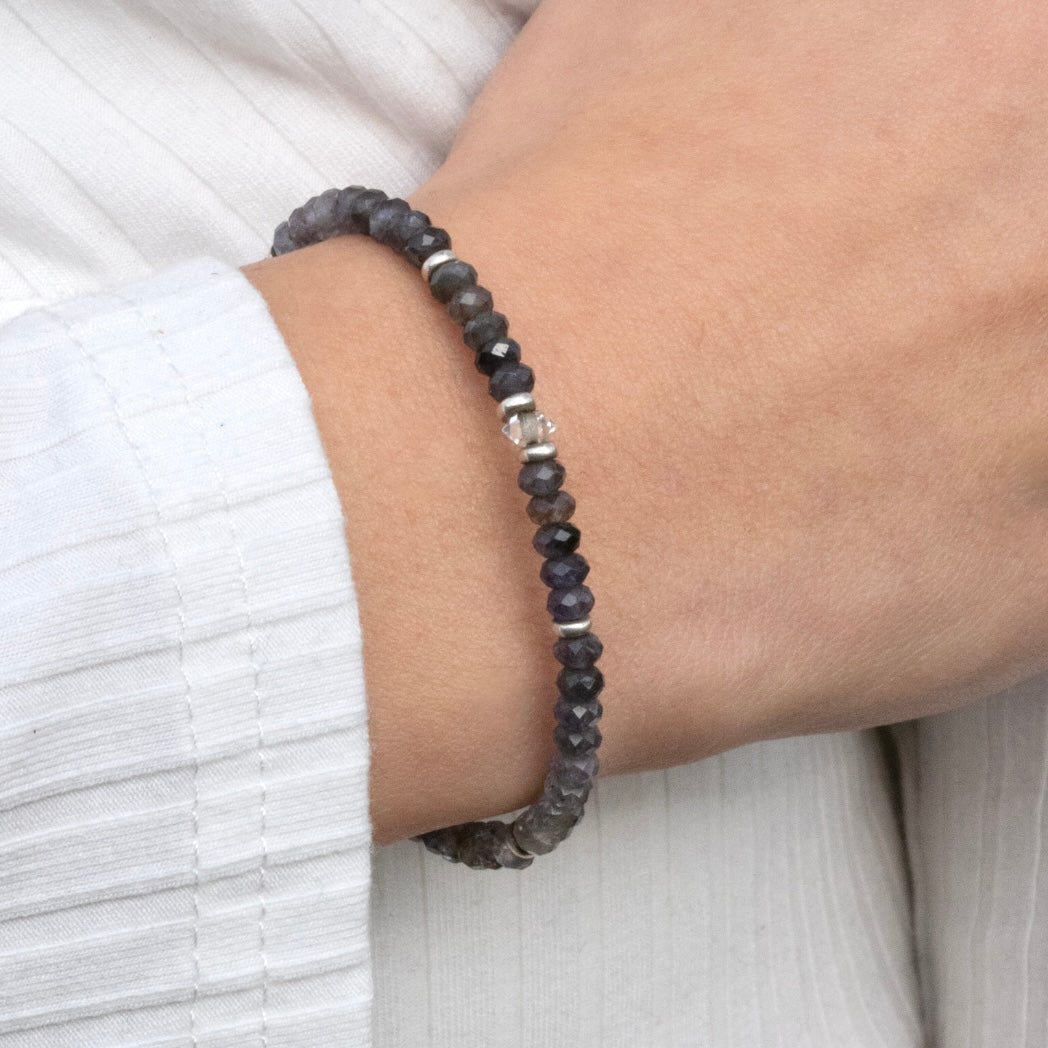 Iolith Armband Armband 3-4mm button facettiert