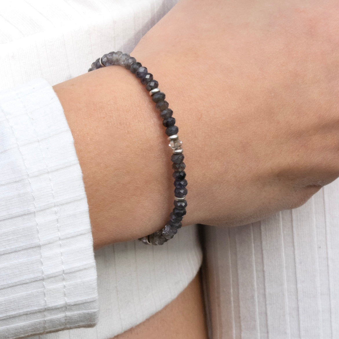 Iolith Armband Armband 3-4mm button facettiert