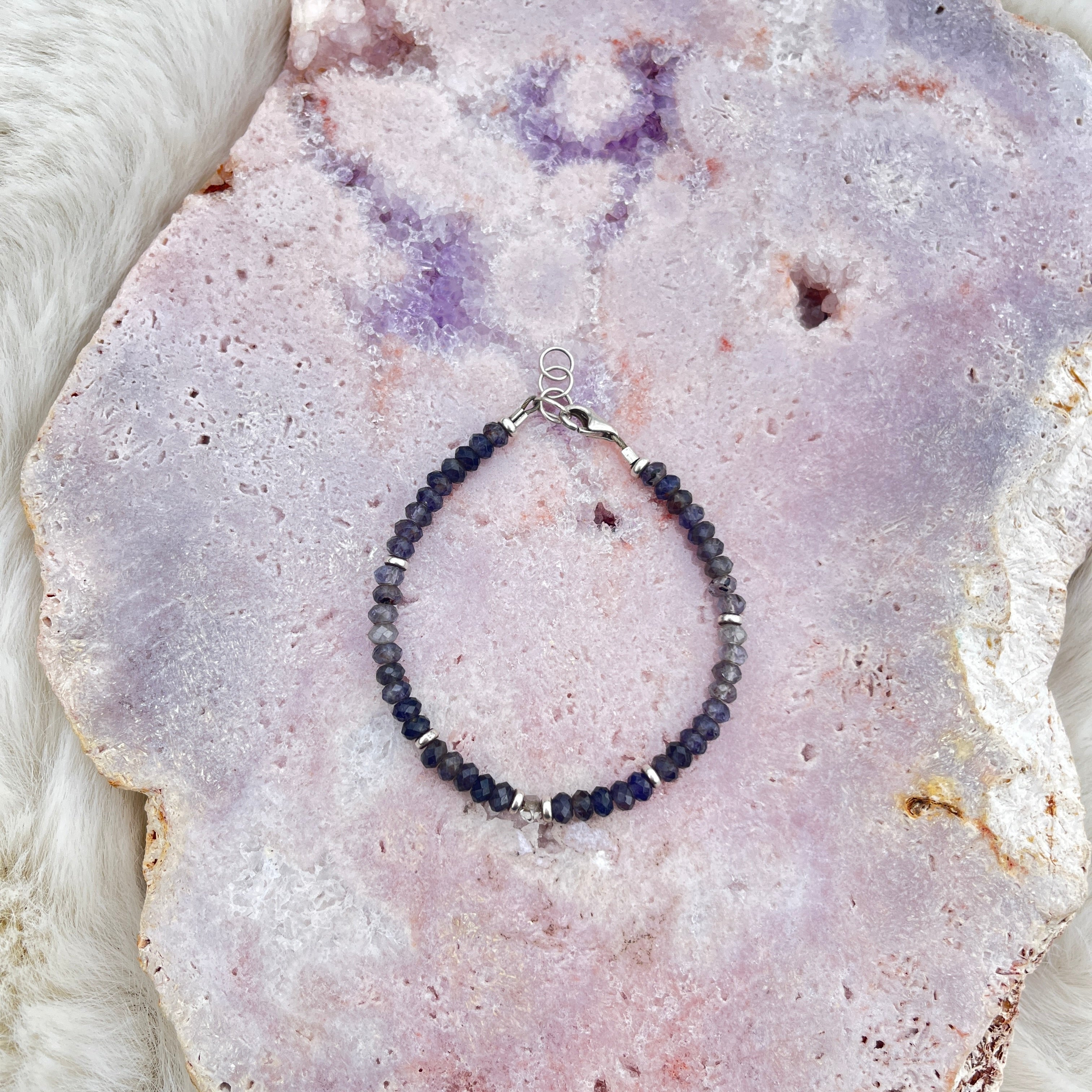 Iolith Armband Armband 3-4mm button facettiert