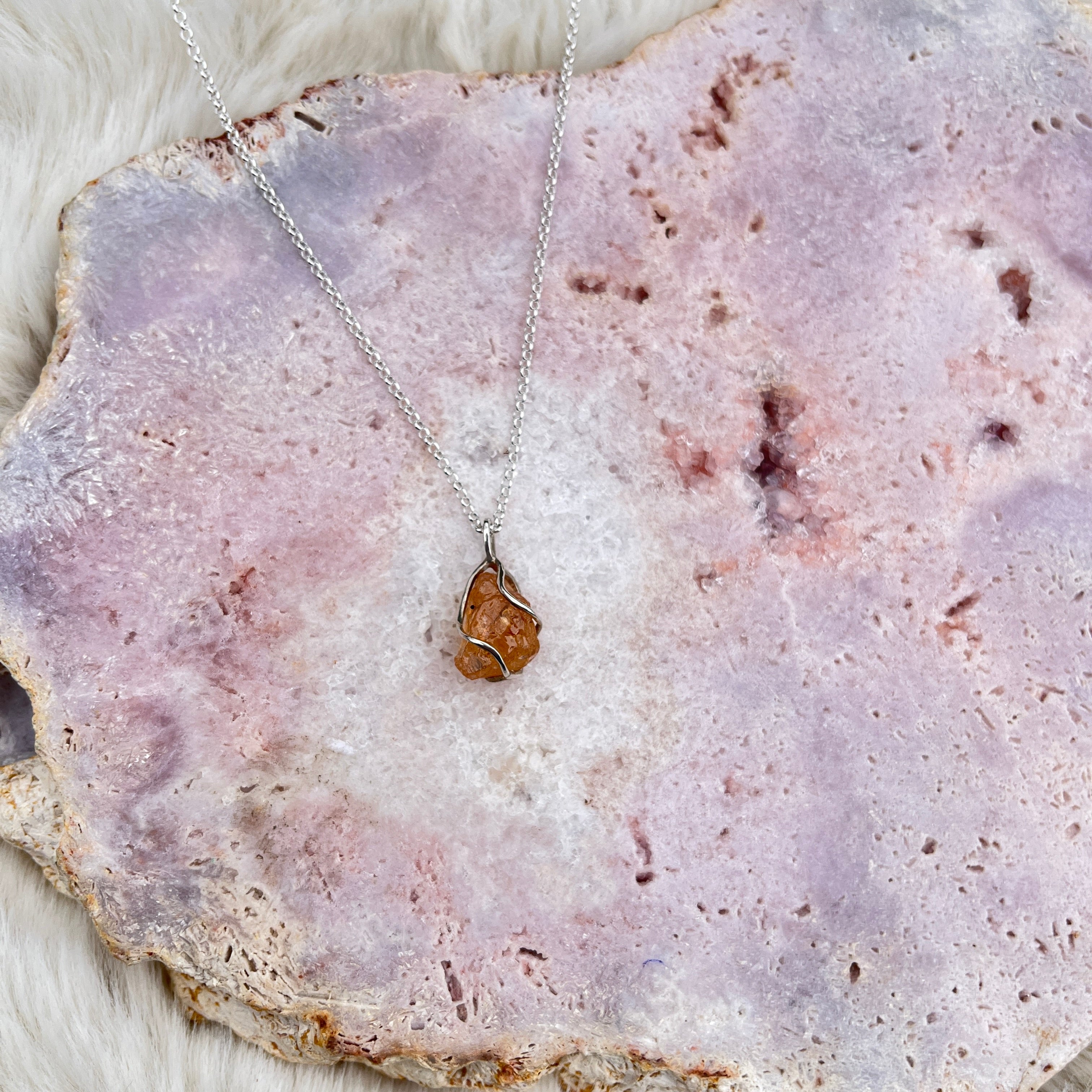 Imperial Topaz Anhänger Silber