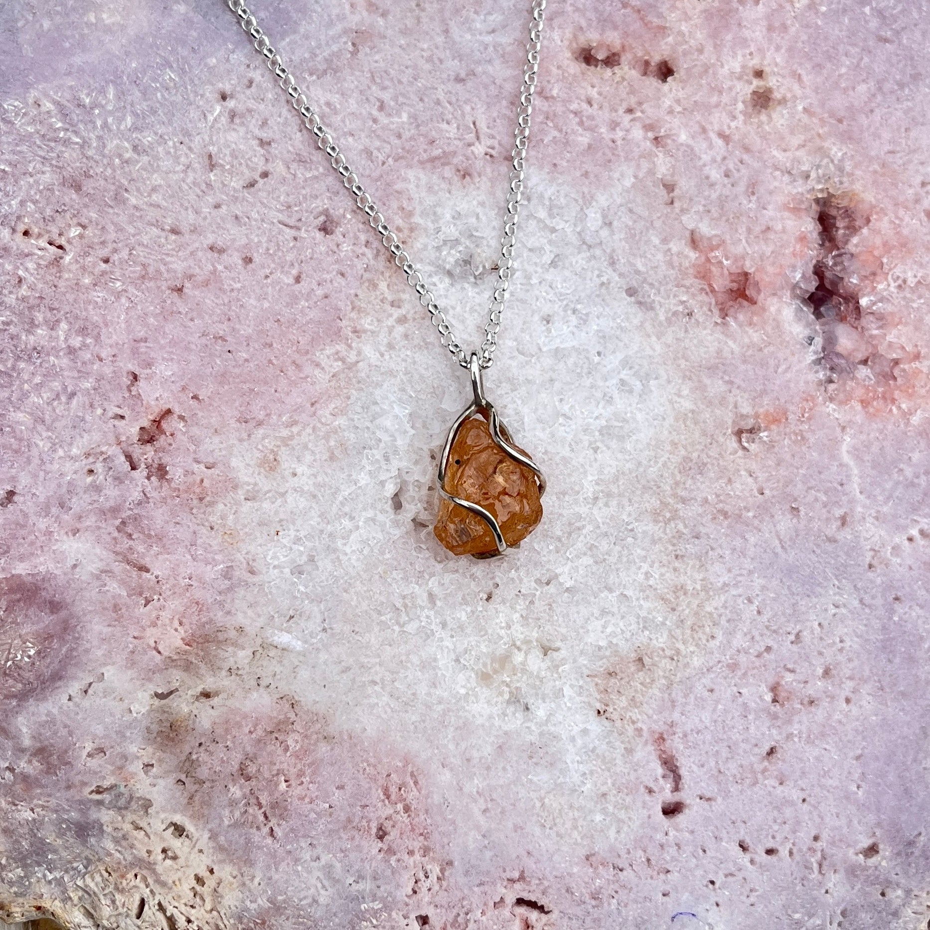 Imperial Topaz Anhänger Silber