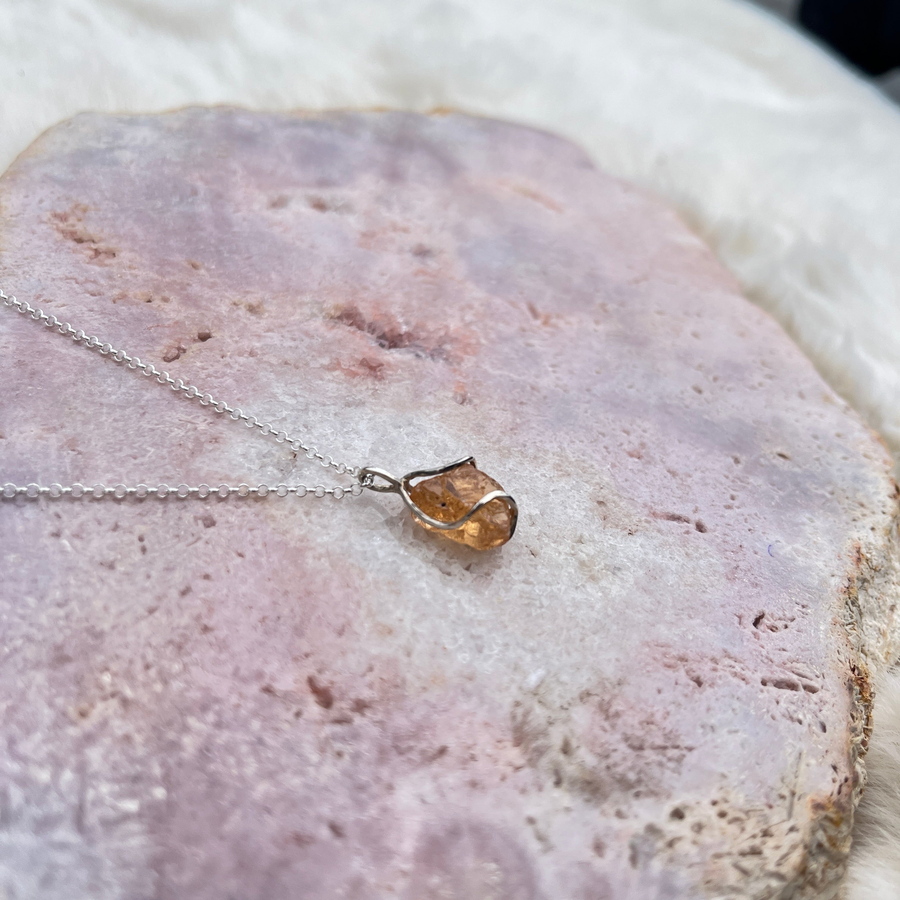 Imperial Topaz Anhänger Silber