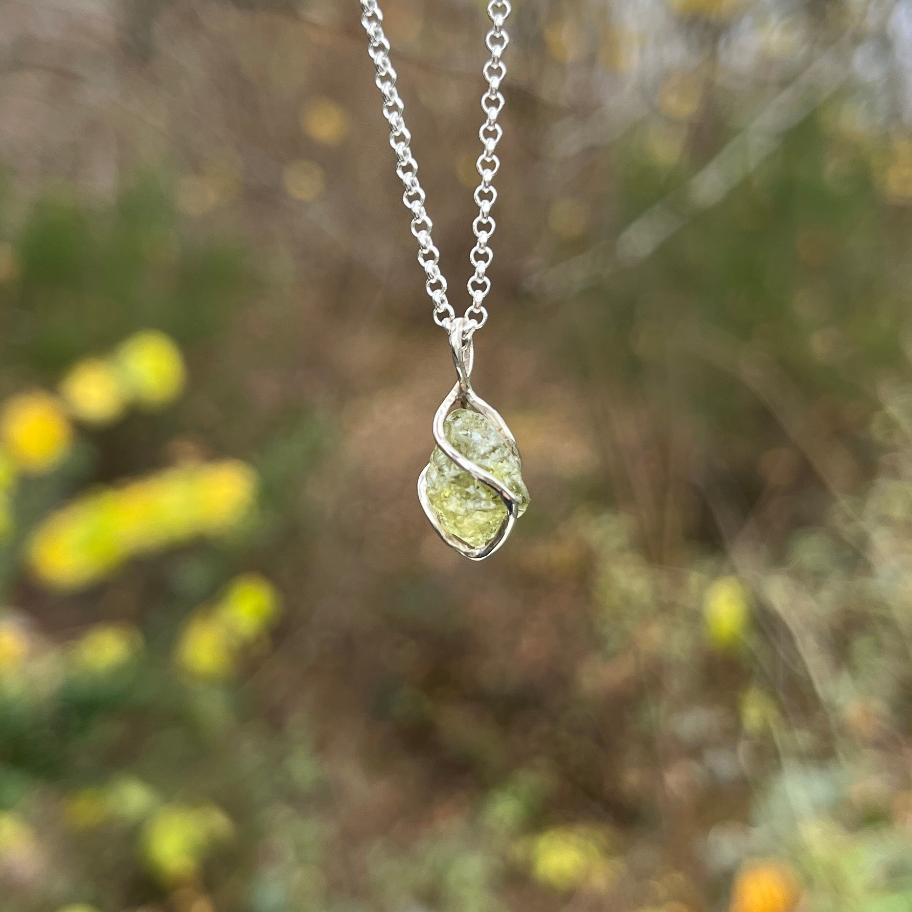 Peridot Anhänger Silber 18