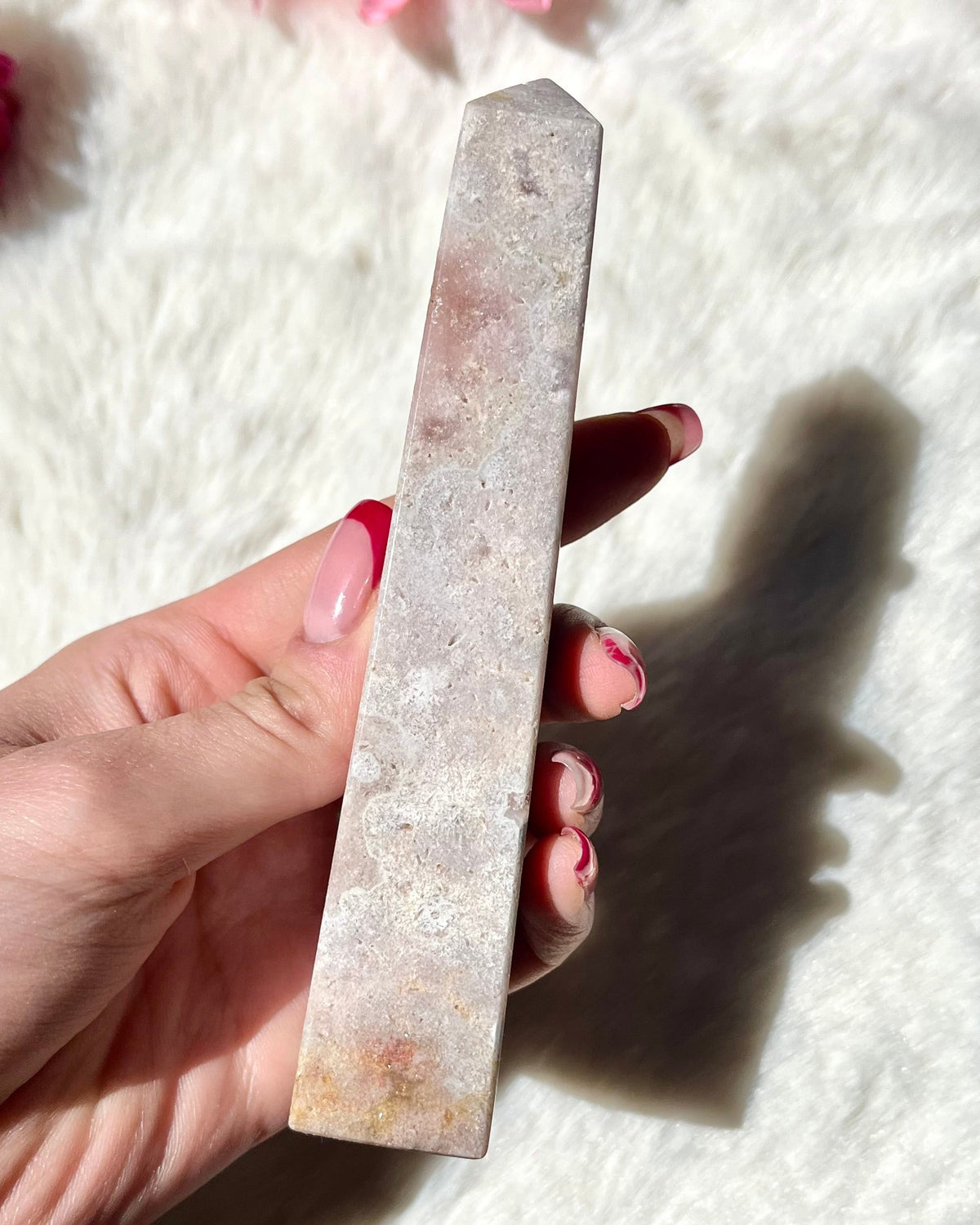 Pinker Amethyst Turm 366