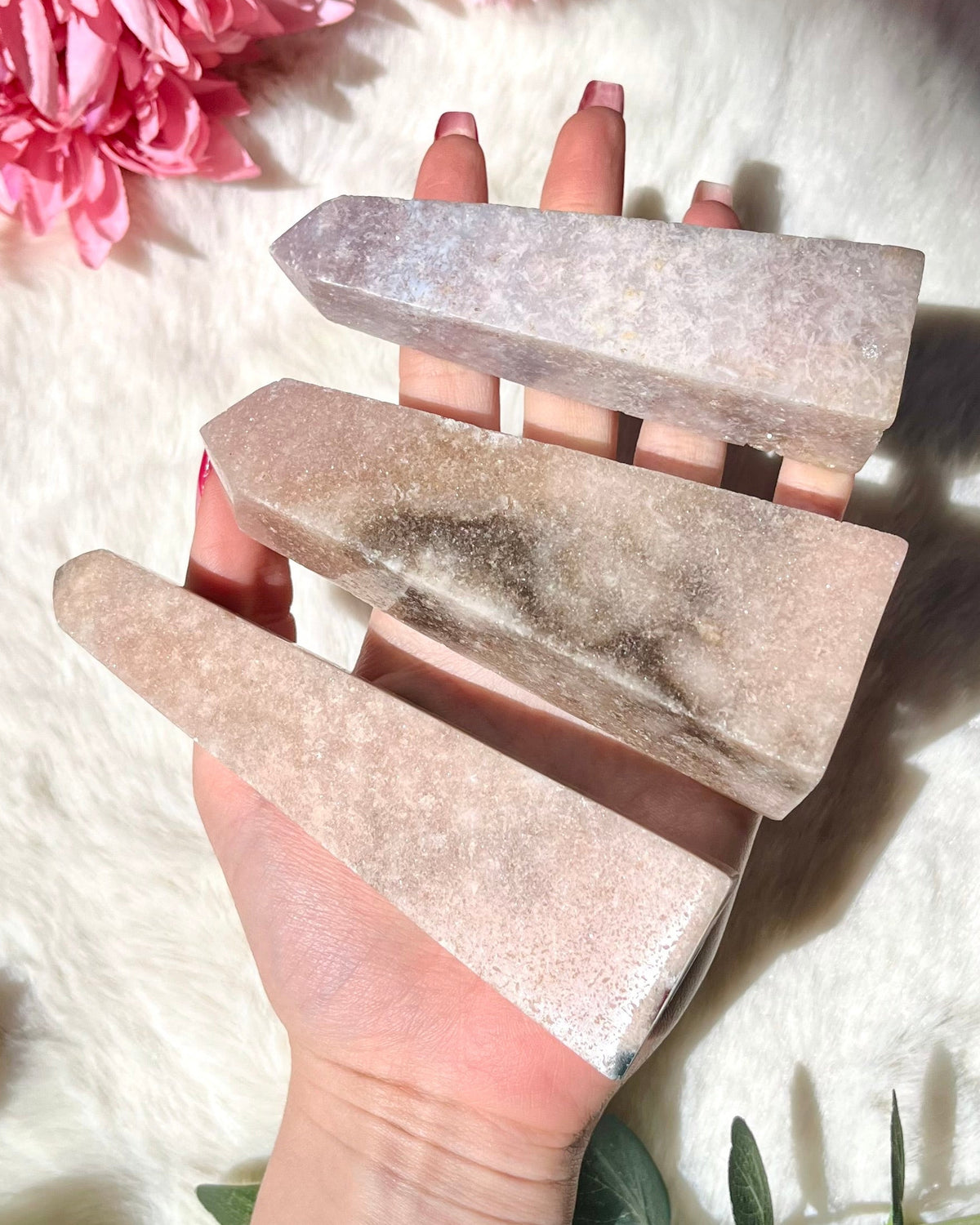 Pinker Amethyst Obelisk 307-310