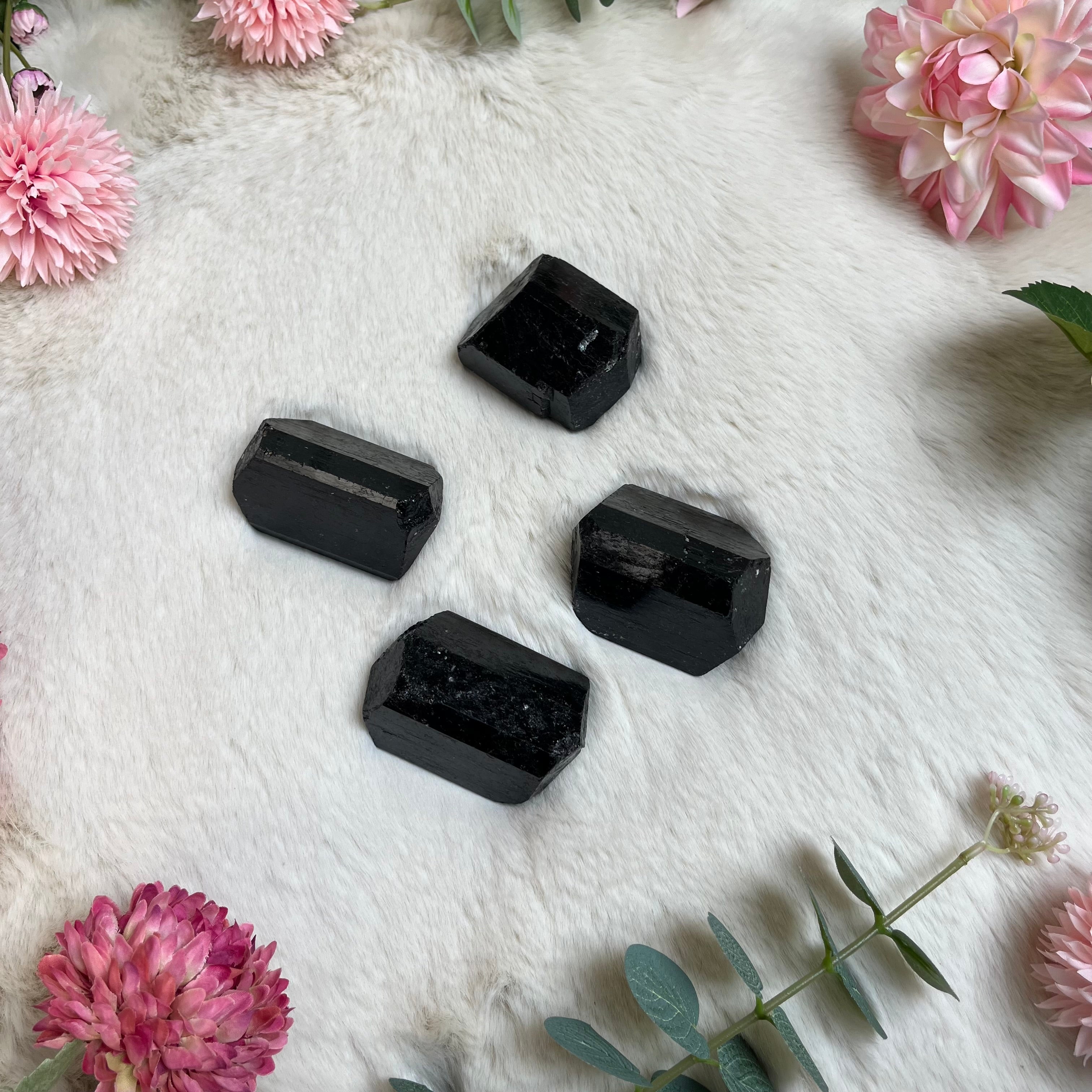 Schwarzer Turmalin Doppelender Natur