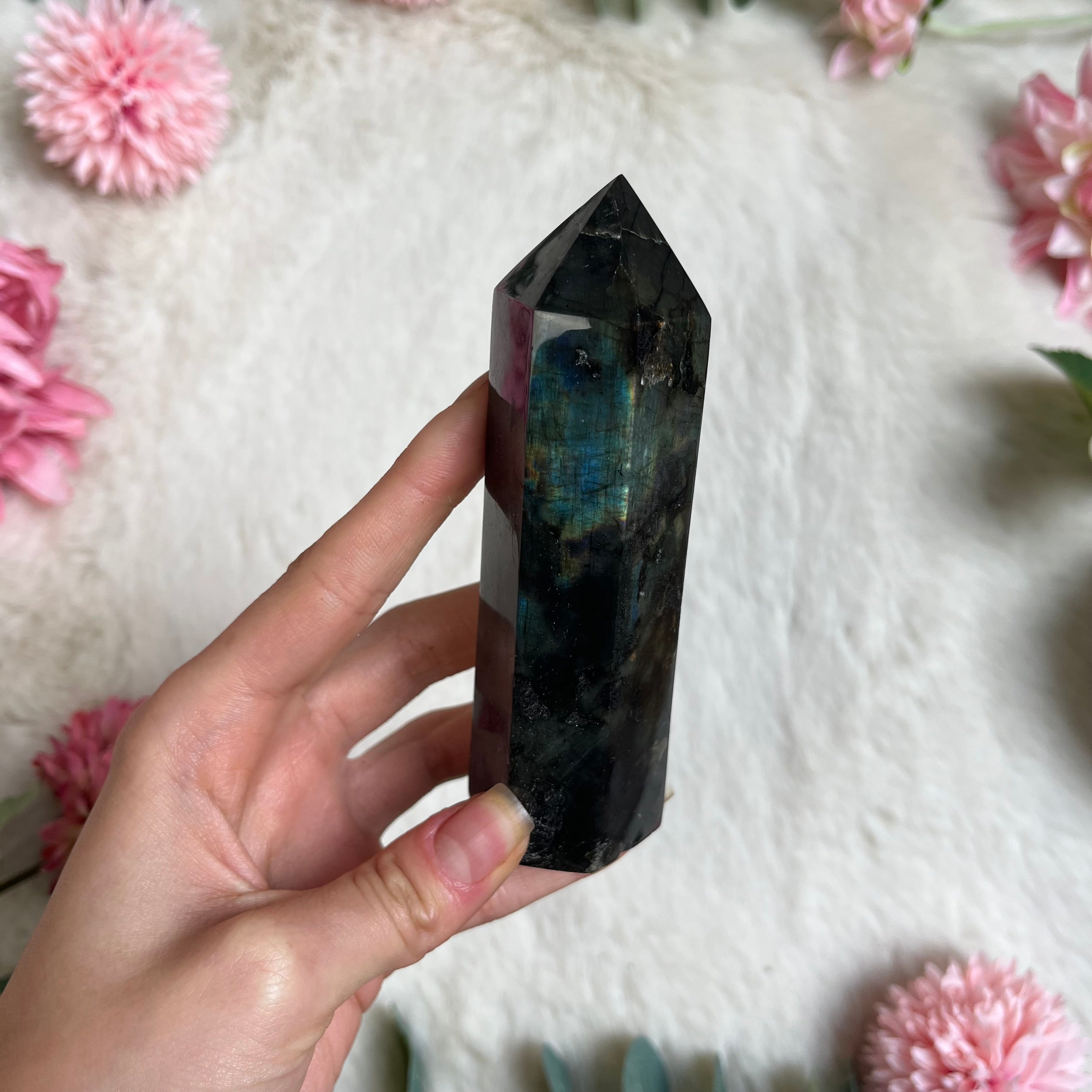 Labradorit Turm Poliert 109