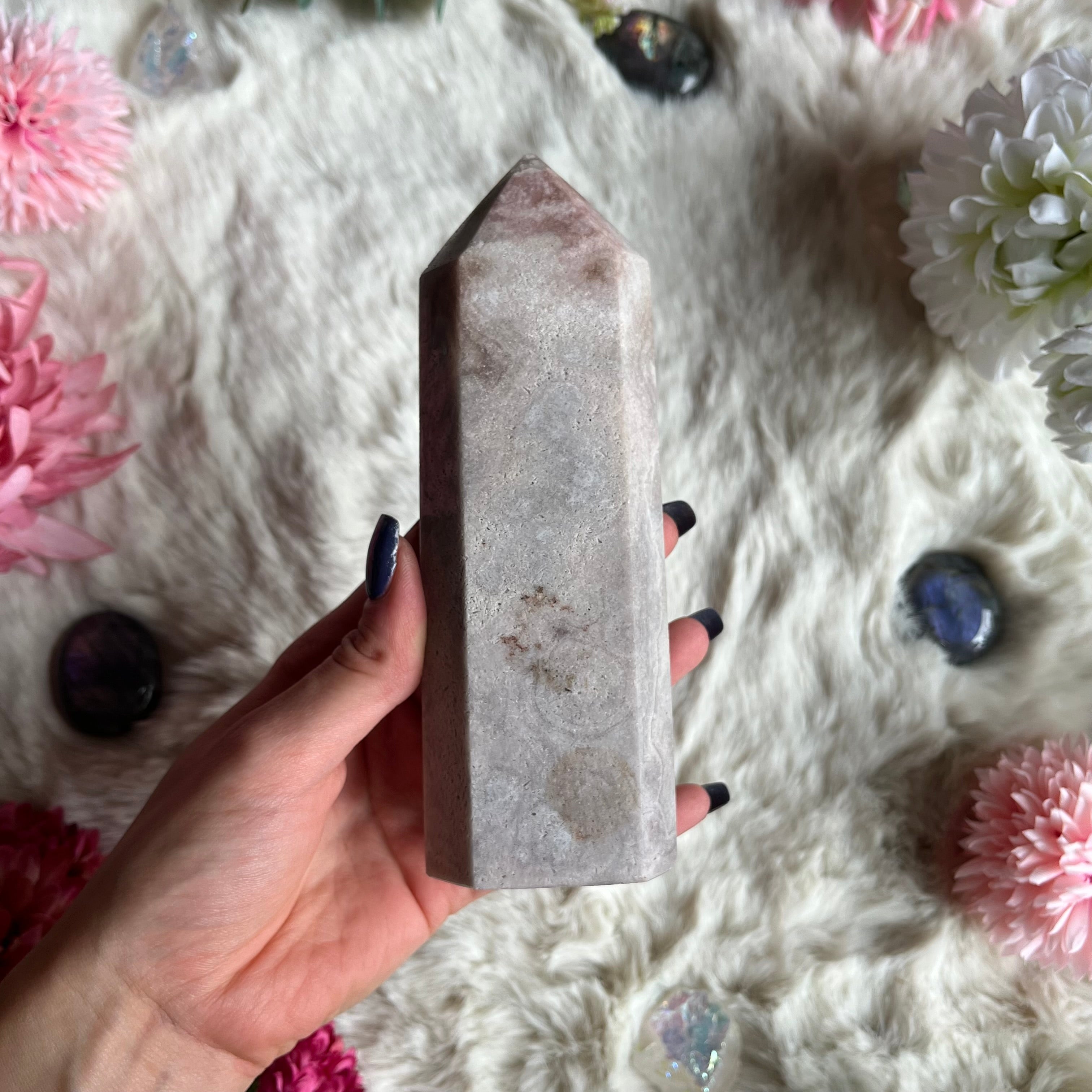 Pinker Amethyst Turm 13