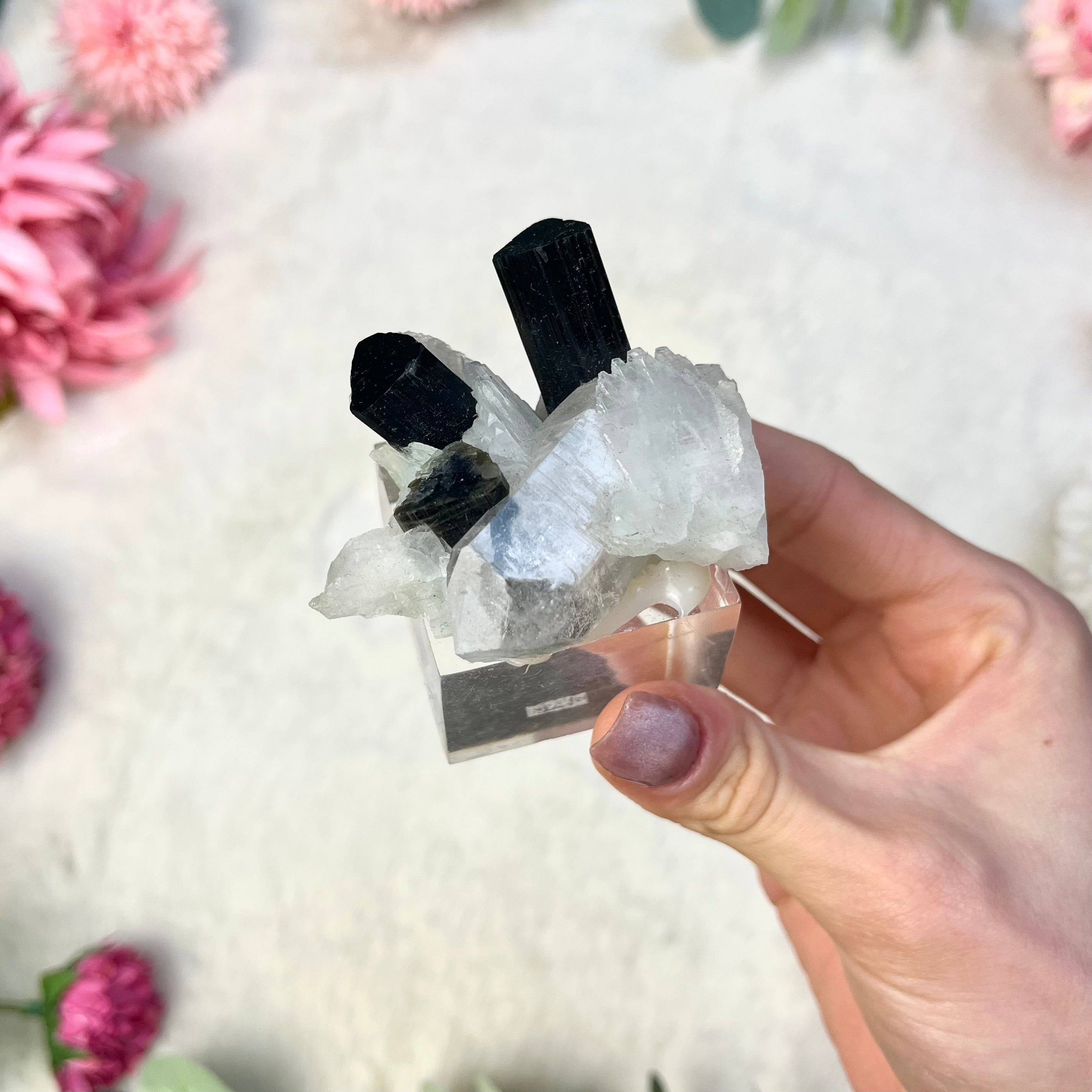 Bergkristall Turmalin Stufe 140