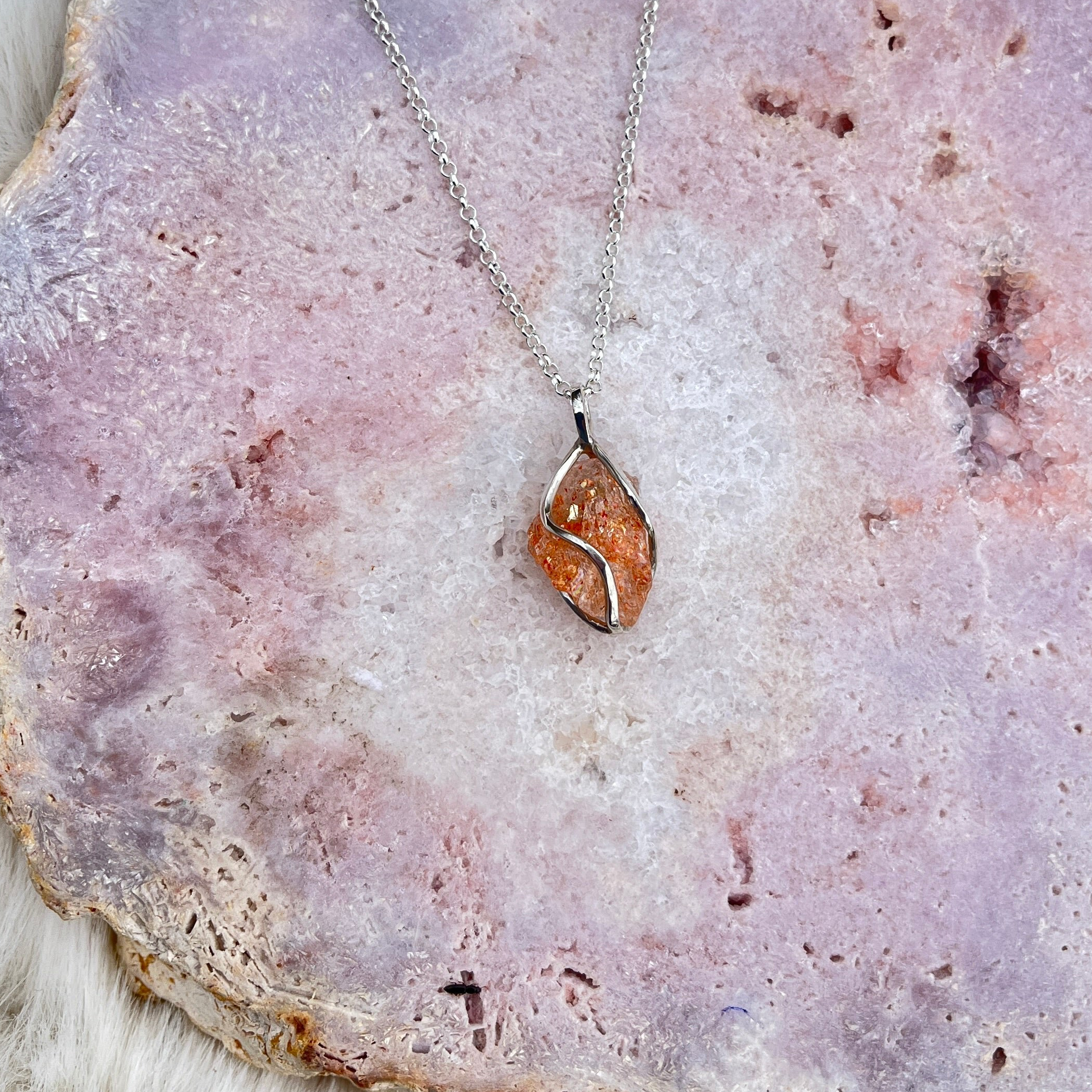 Sonnenstein Anhänger Silber