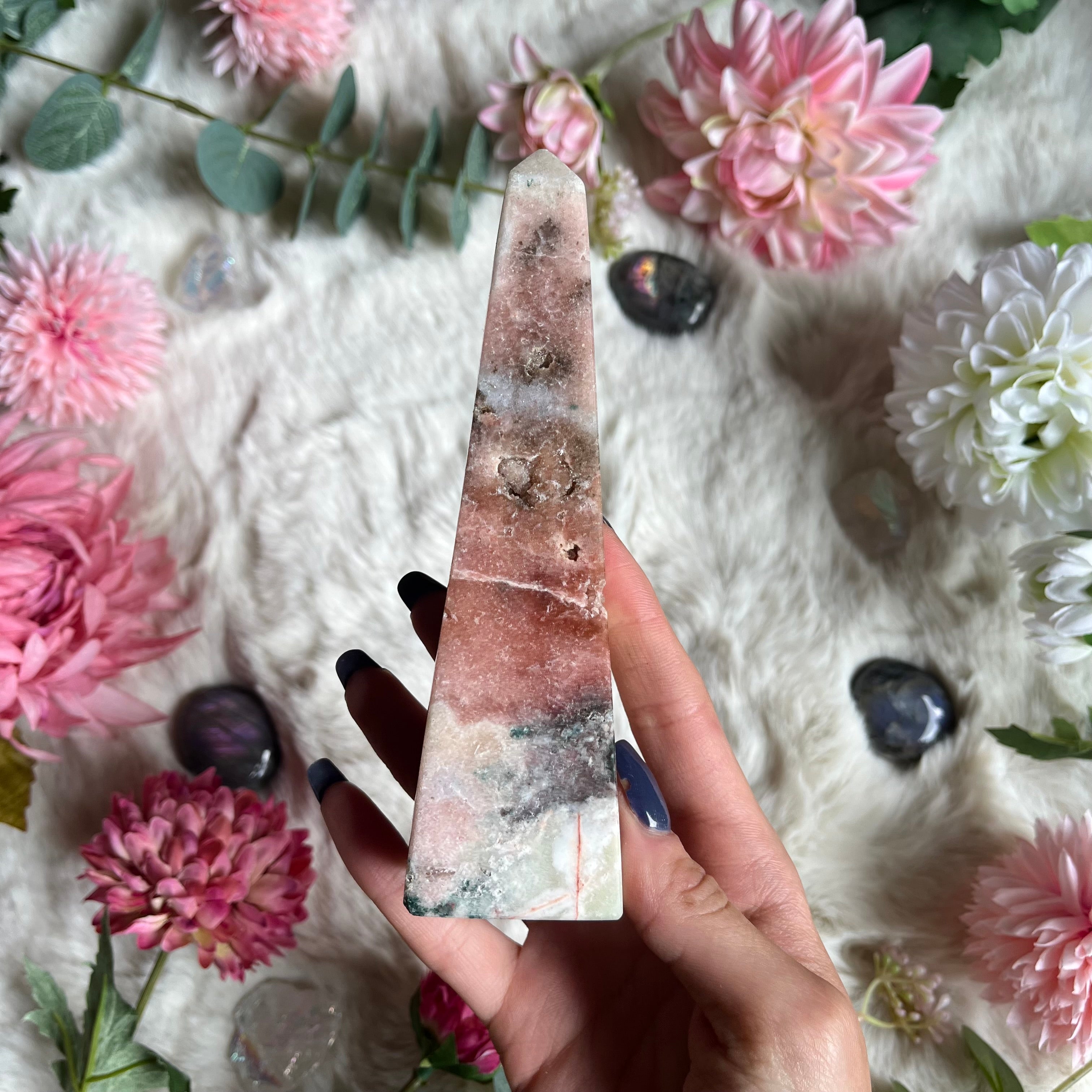 Pinker Amethyst Obelisk 13-18
