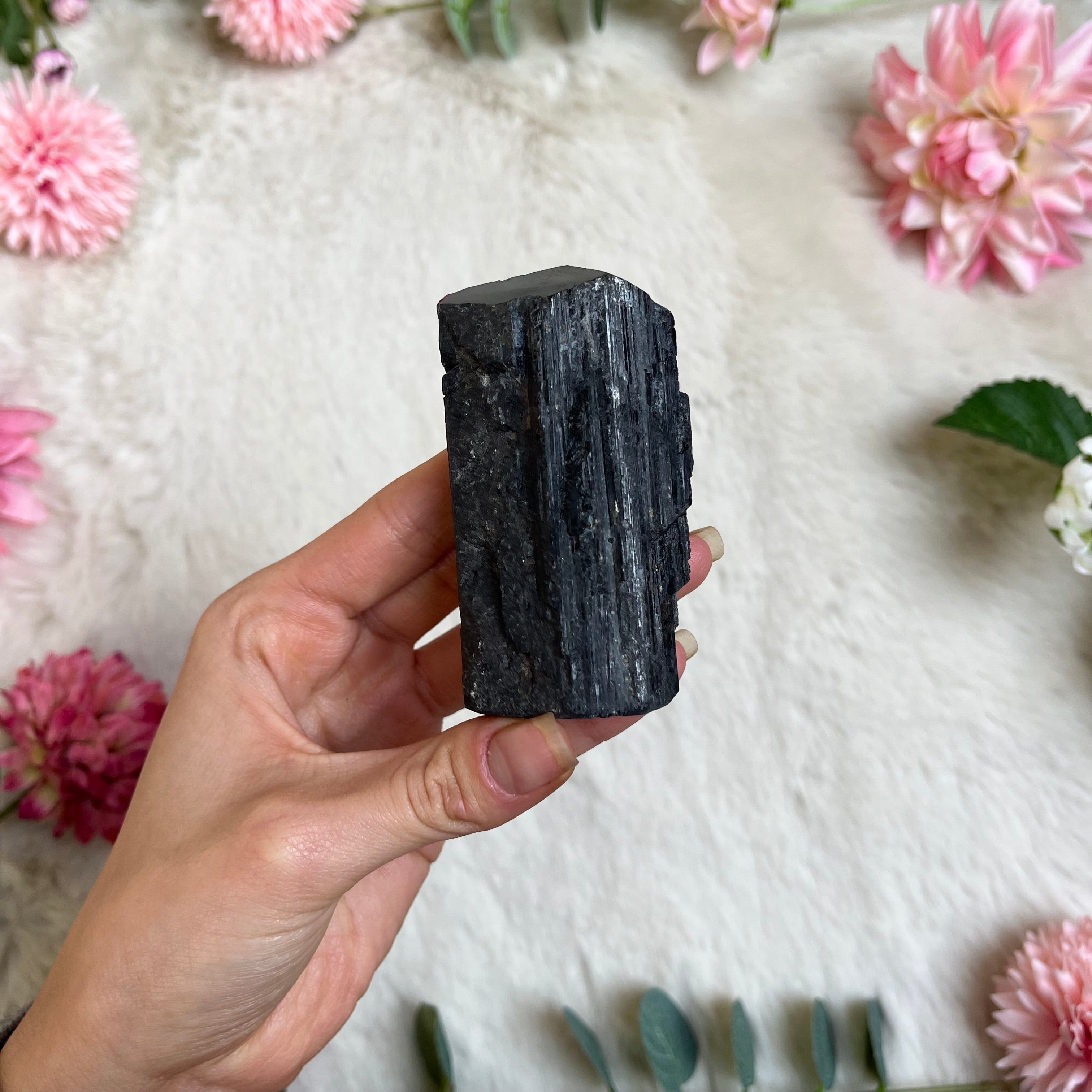 Schwarzer Turmalin Natur Turm 193-197