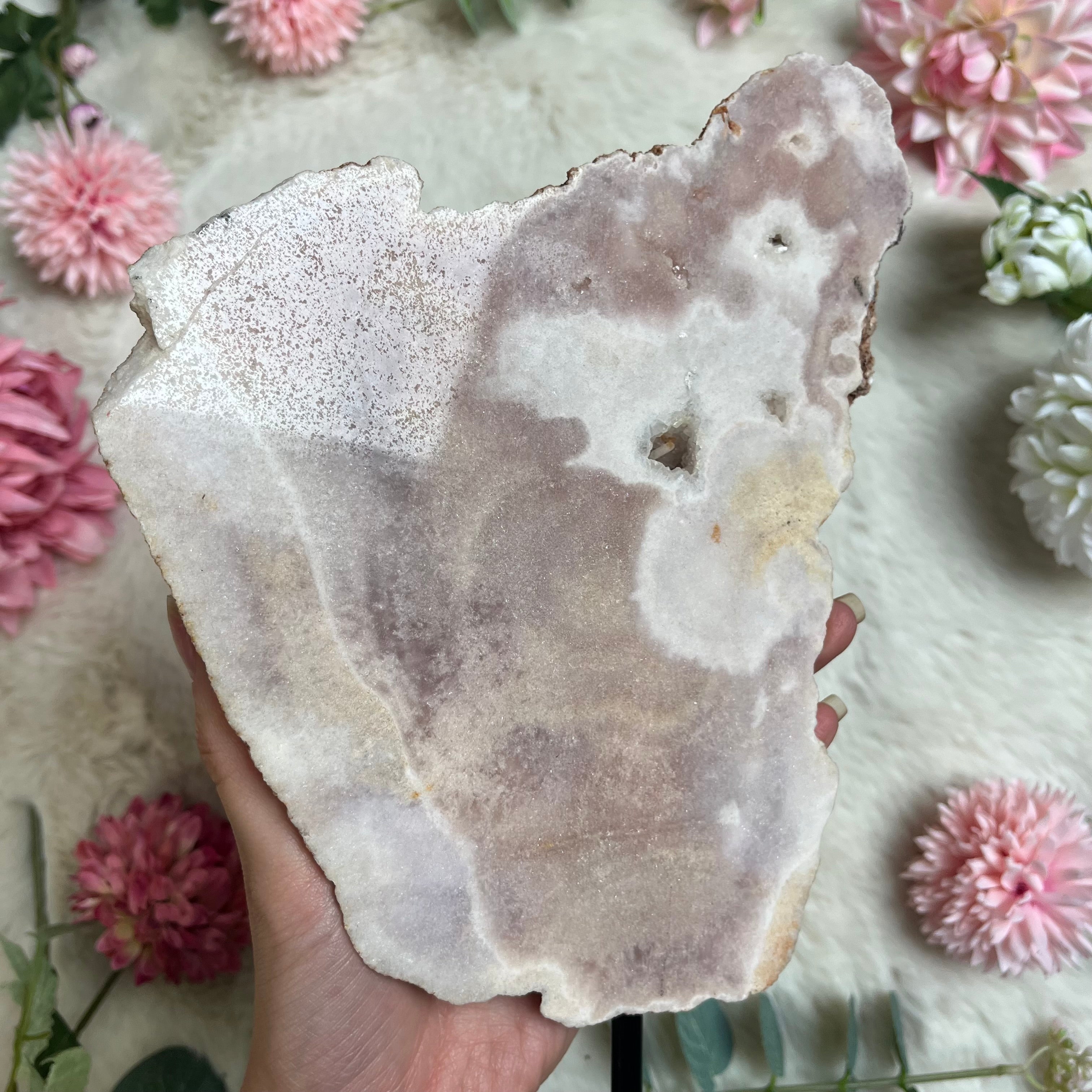 Pinker Amethyst auf Ständer 113