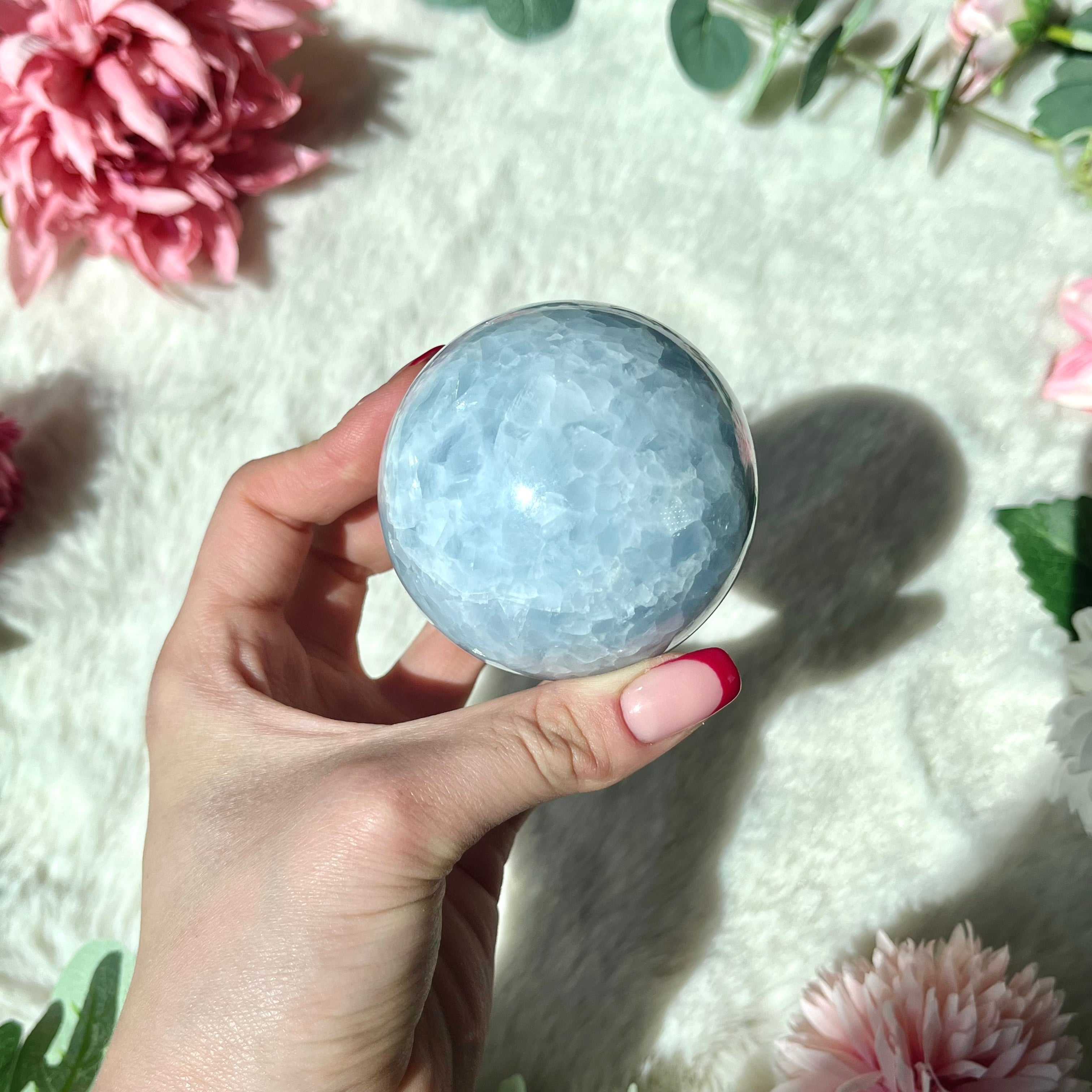 Blaue Calcit Kugel 337