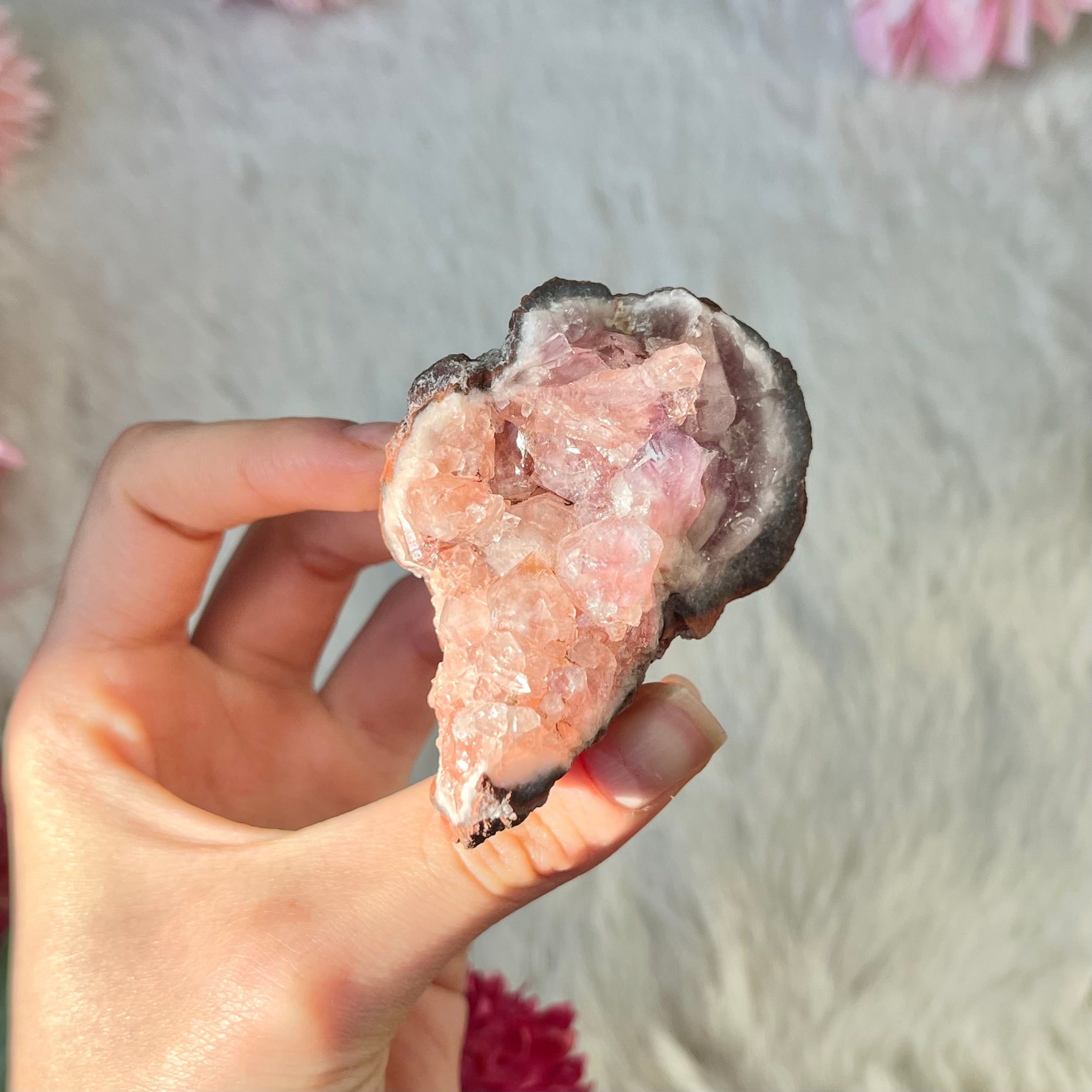 Pinke Amethyst Geode 242